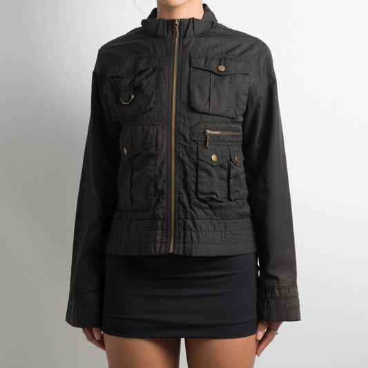 BLACK UTILITY JACKET