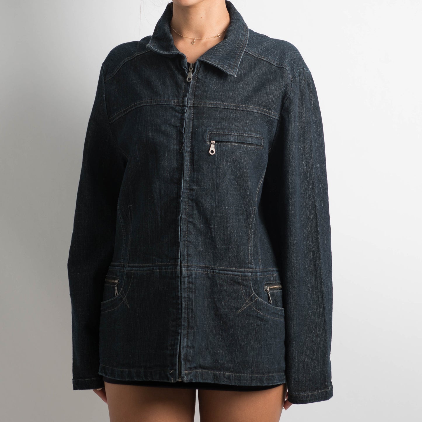 VESTE EN JEAN FONCÉ