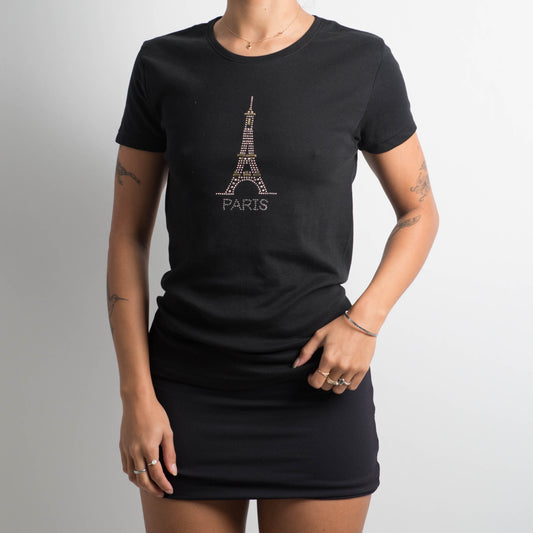 T-SHIRT BÉBÉ PARIS NOIR