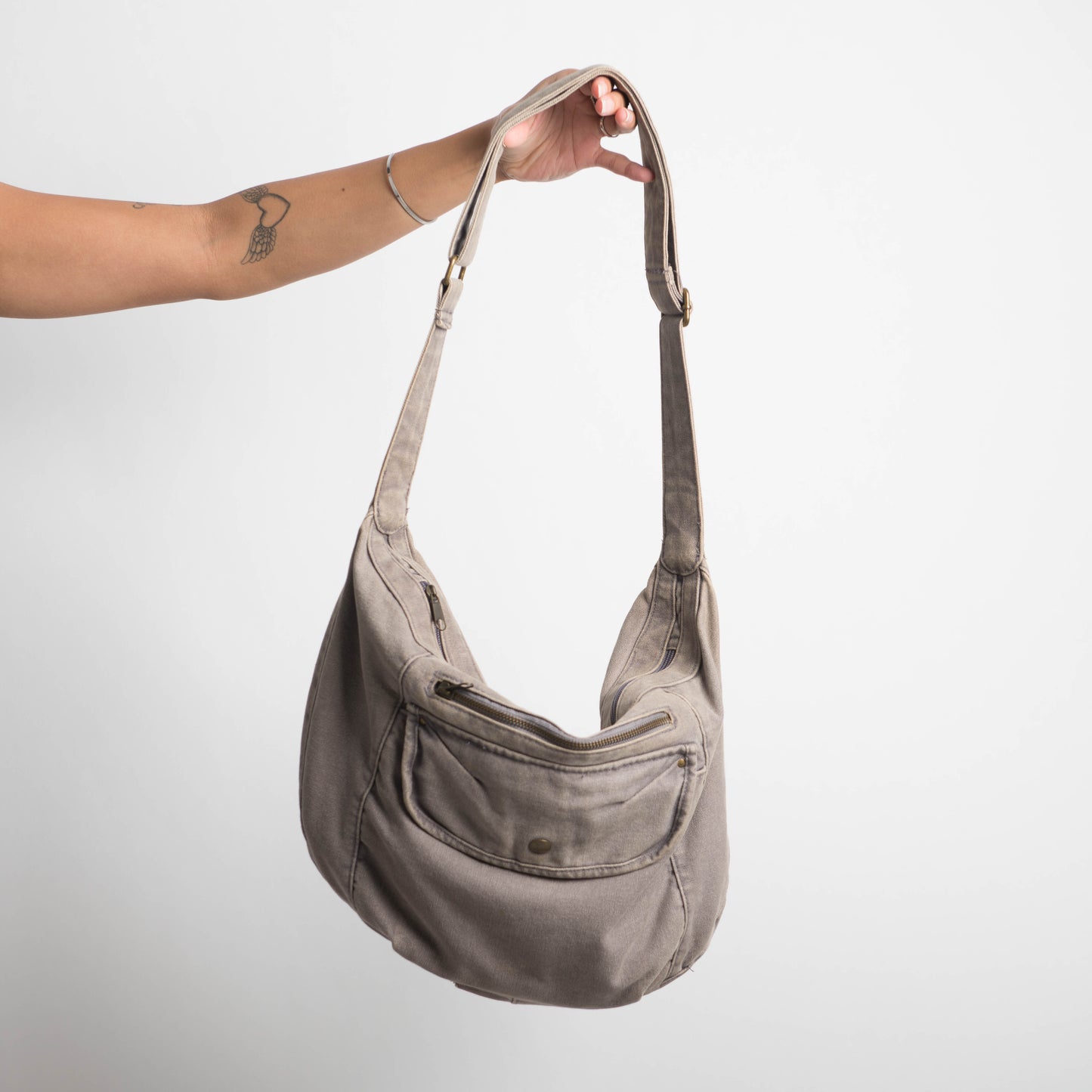 FADED WASH SATCHEL BAG