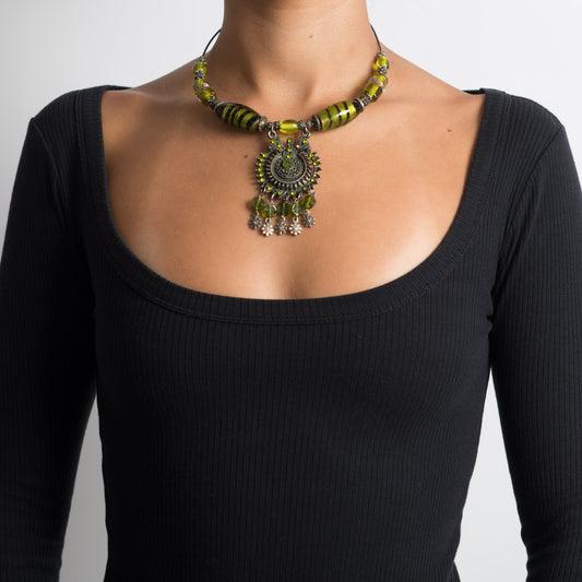 COLLIER DECLARATION VERTE