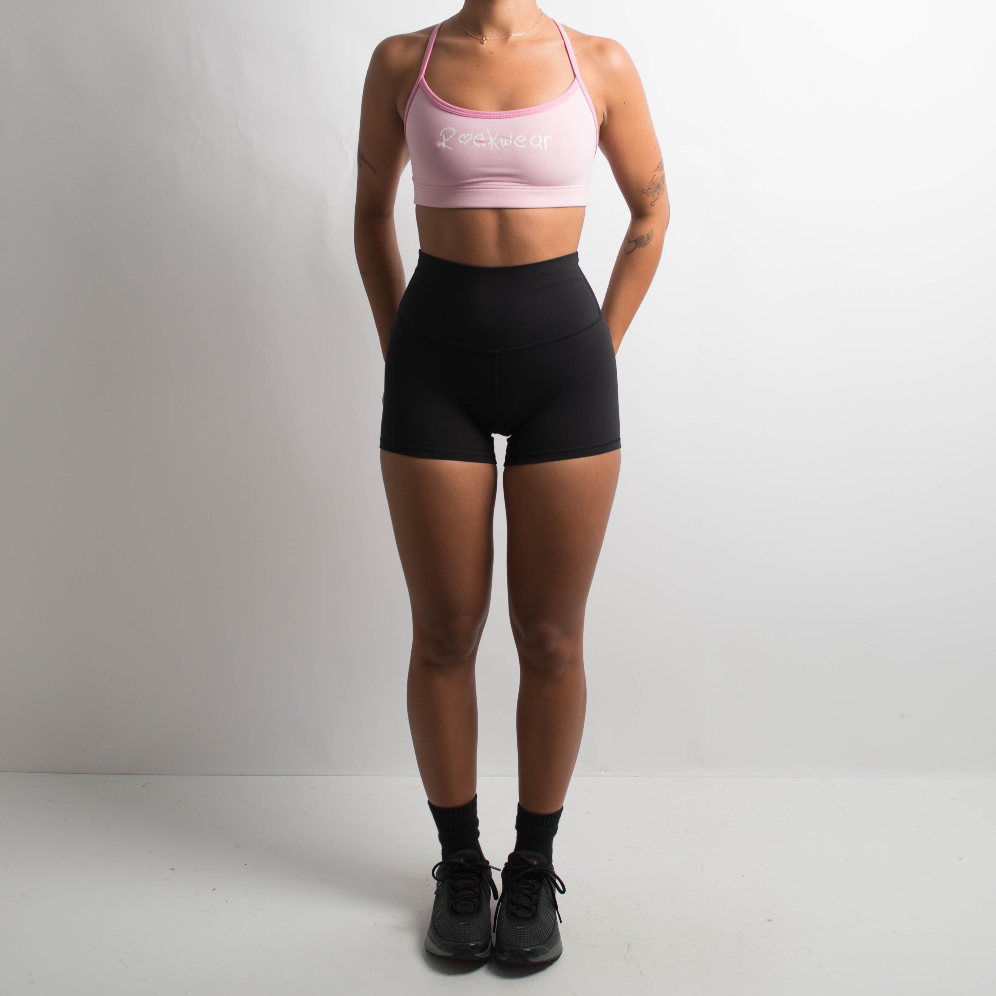 PINK TWO TONE SPORTS BRA