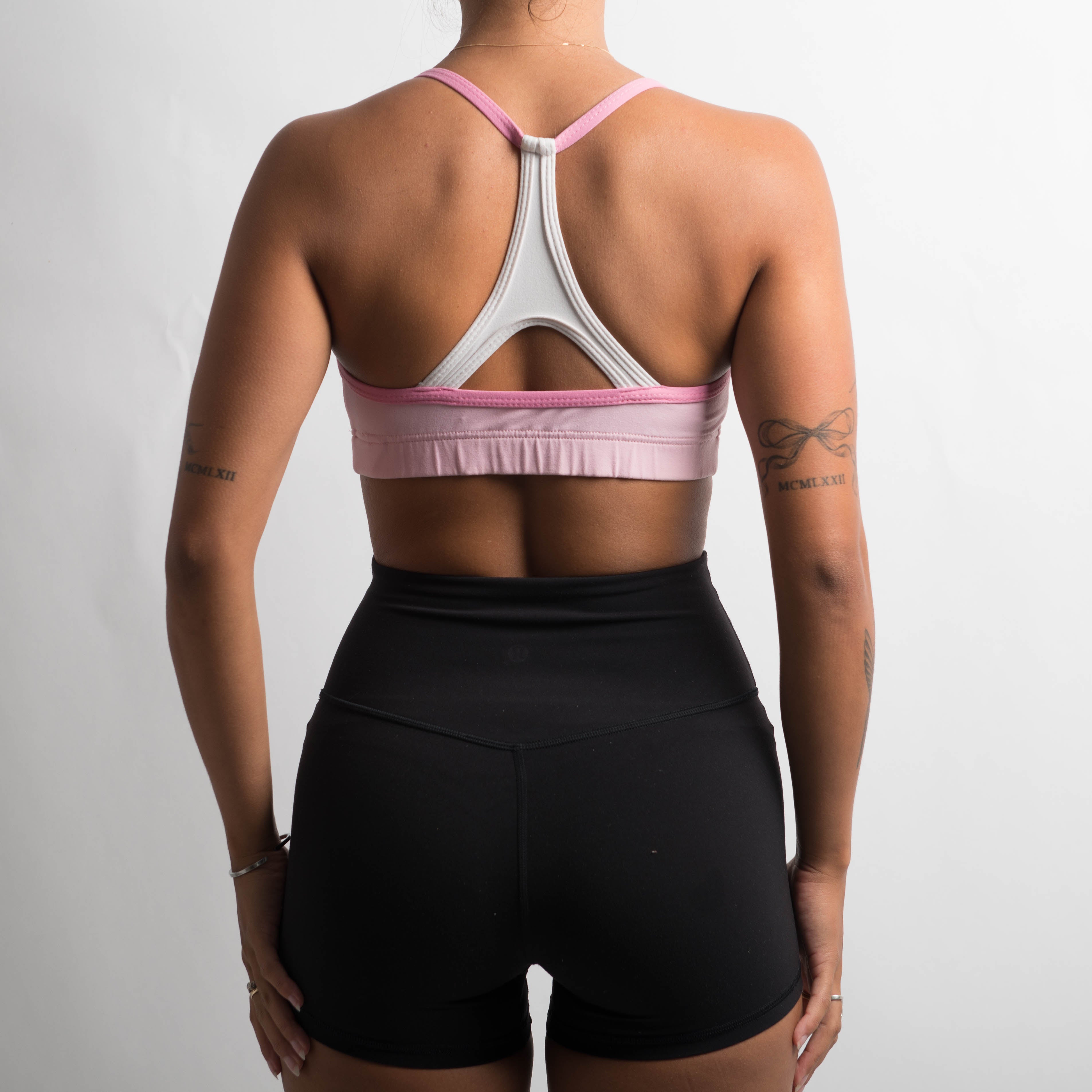 PINK TWO TONE SPORTS BRA
