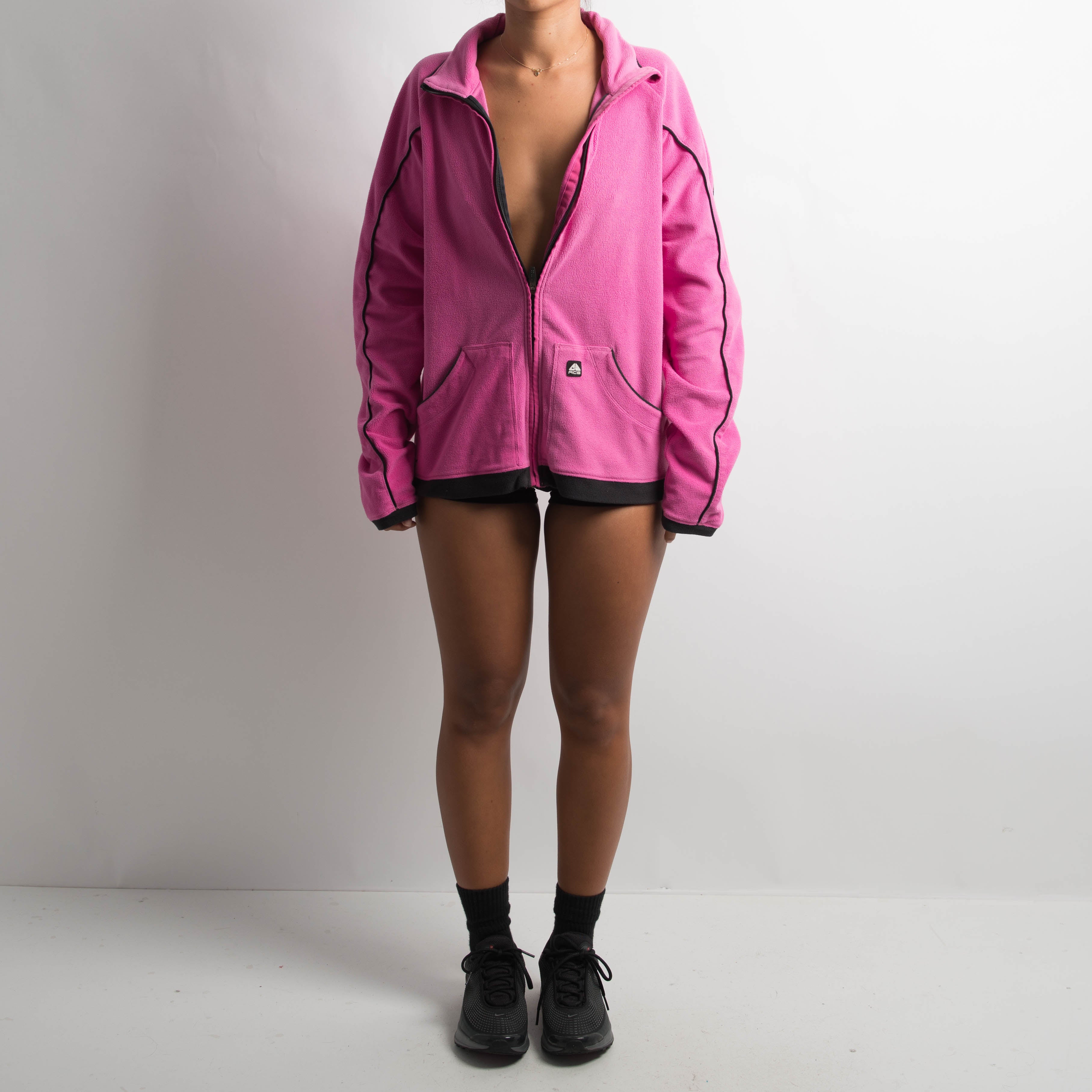 PINK FLEECE ZIP JACKET