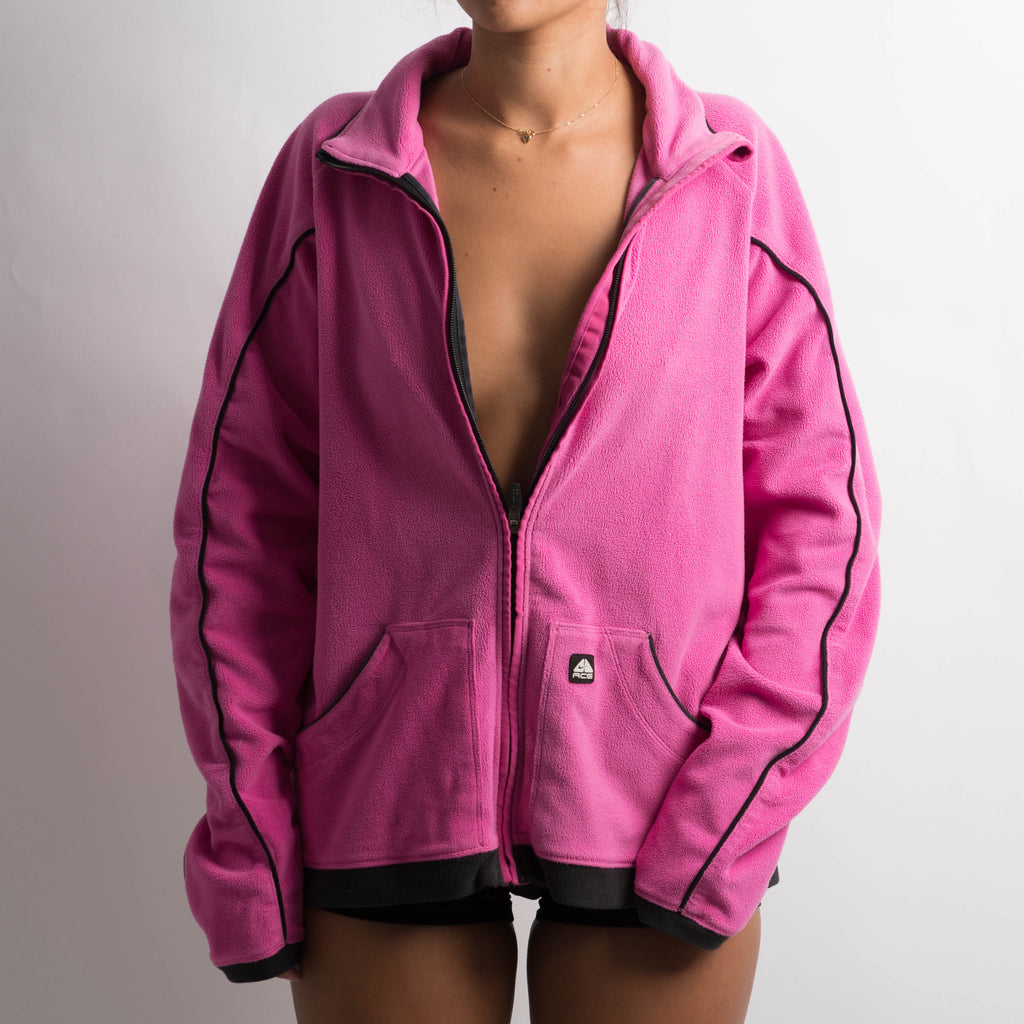 PINK FLEECE ZIP JACKET