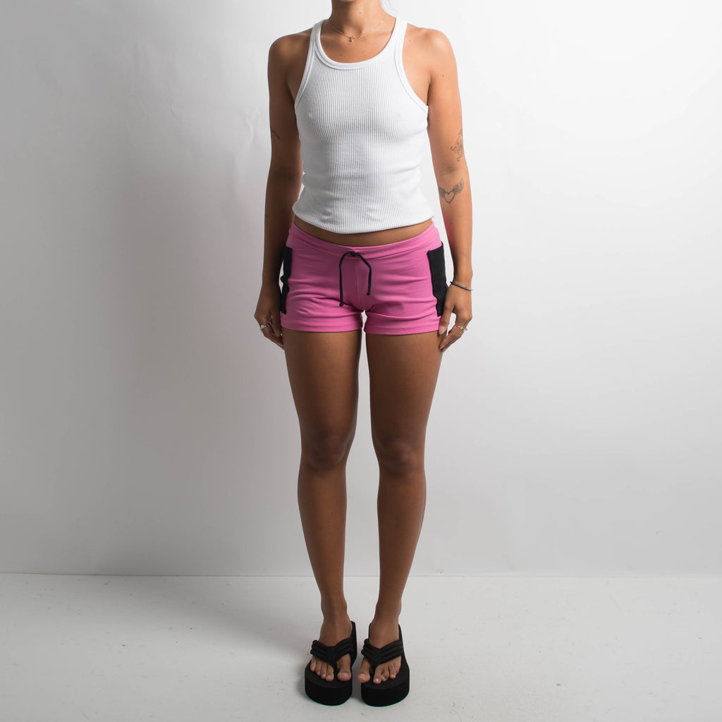 PINK POCKET MINI SHORTS