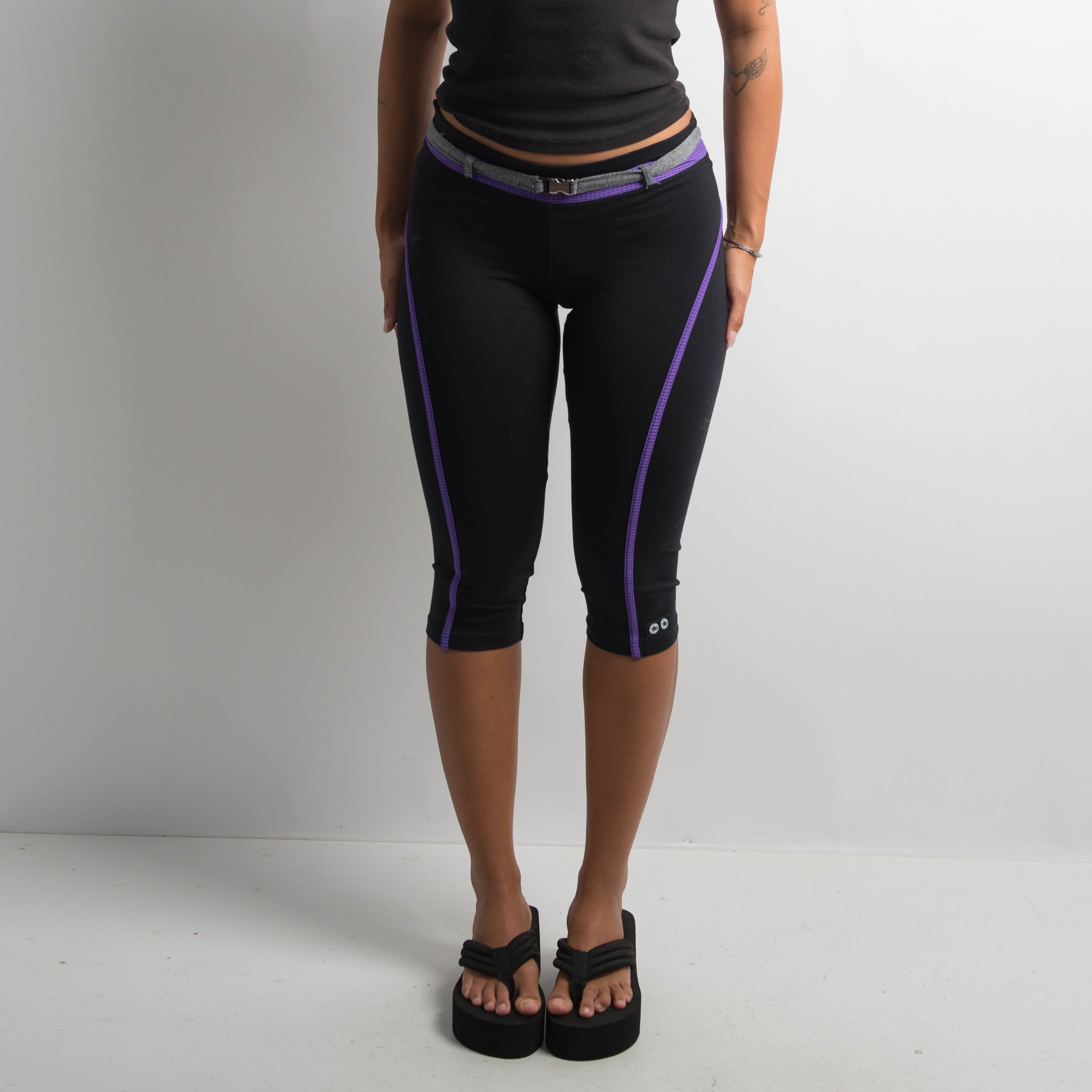 PURPLE ACCENT 3/4 TIGHTS