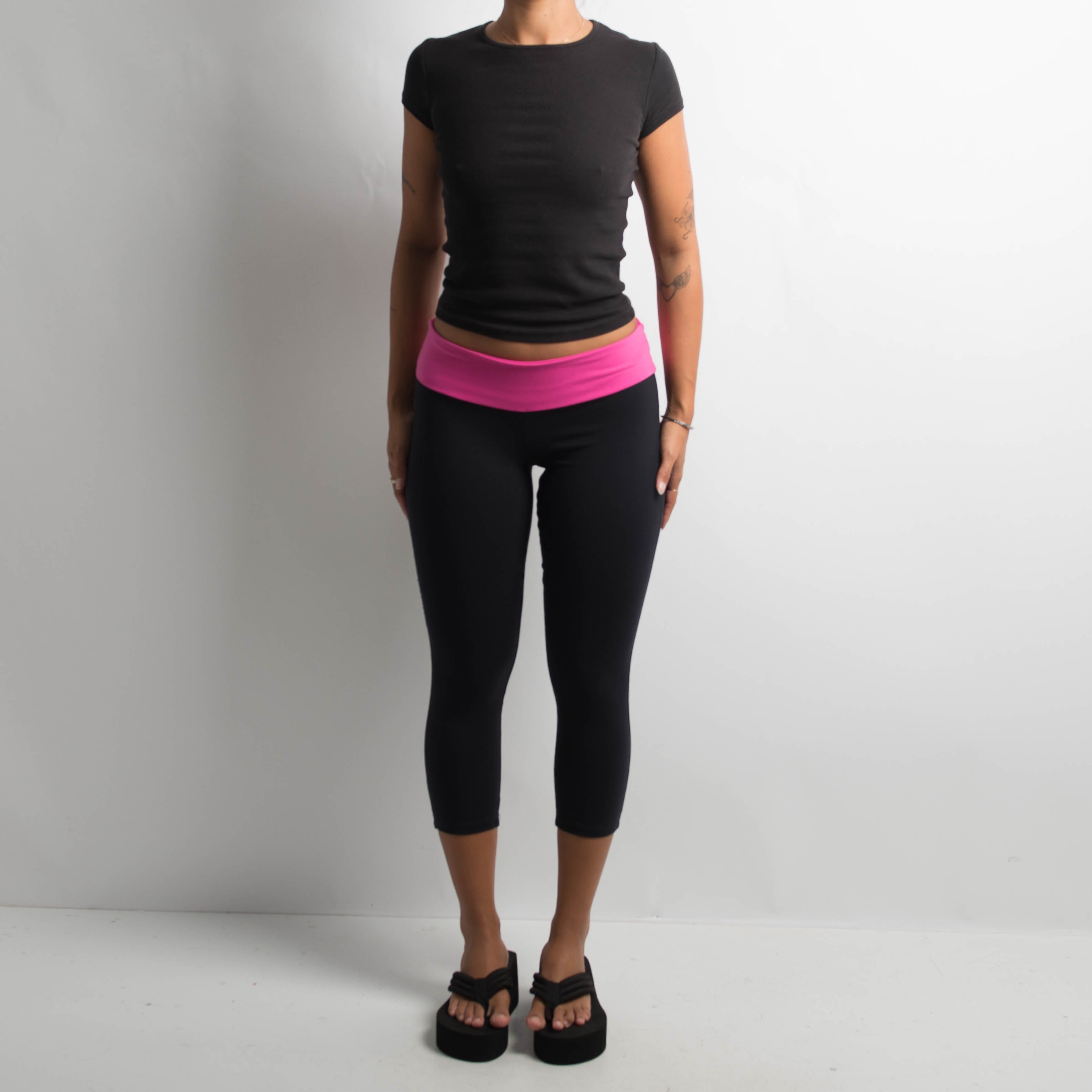 PINK WAISTBAND 3/4 TIGHTS