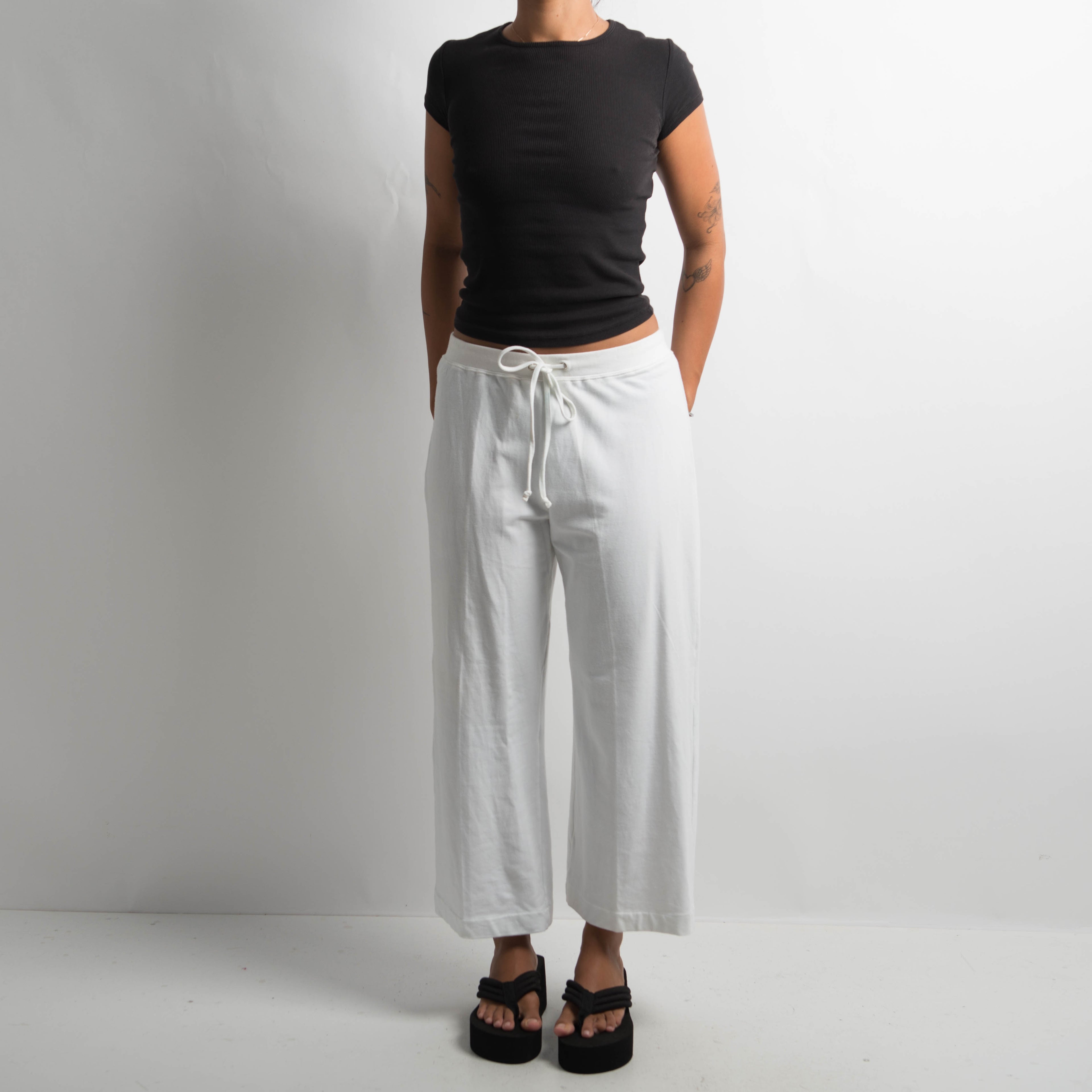 WHITE LOUNGE PANTS
