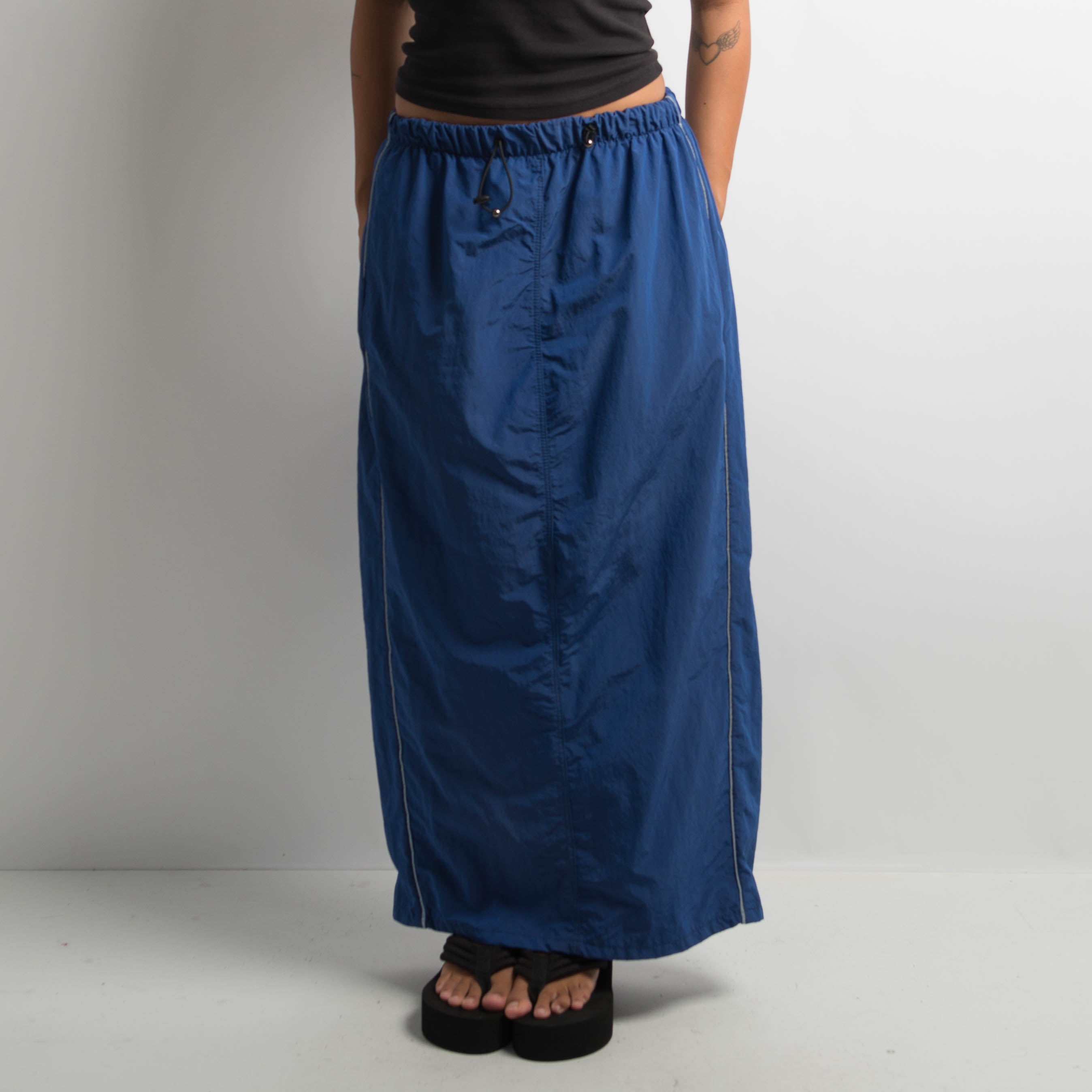 BLUE PARACHUTE MAXI SKIRT
