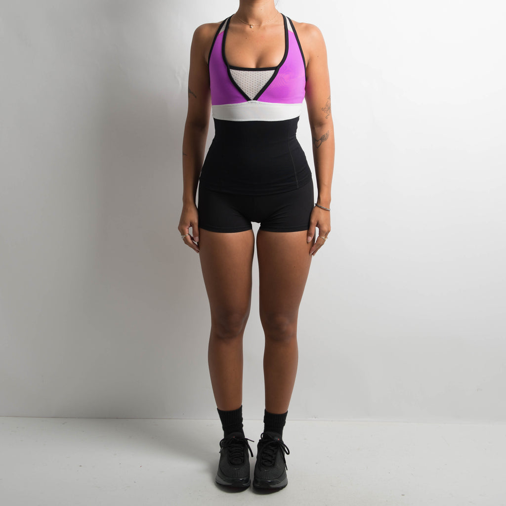 MAGENTA COLOURBLOCK TANK TOP