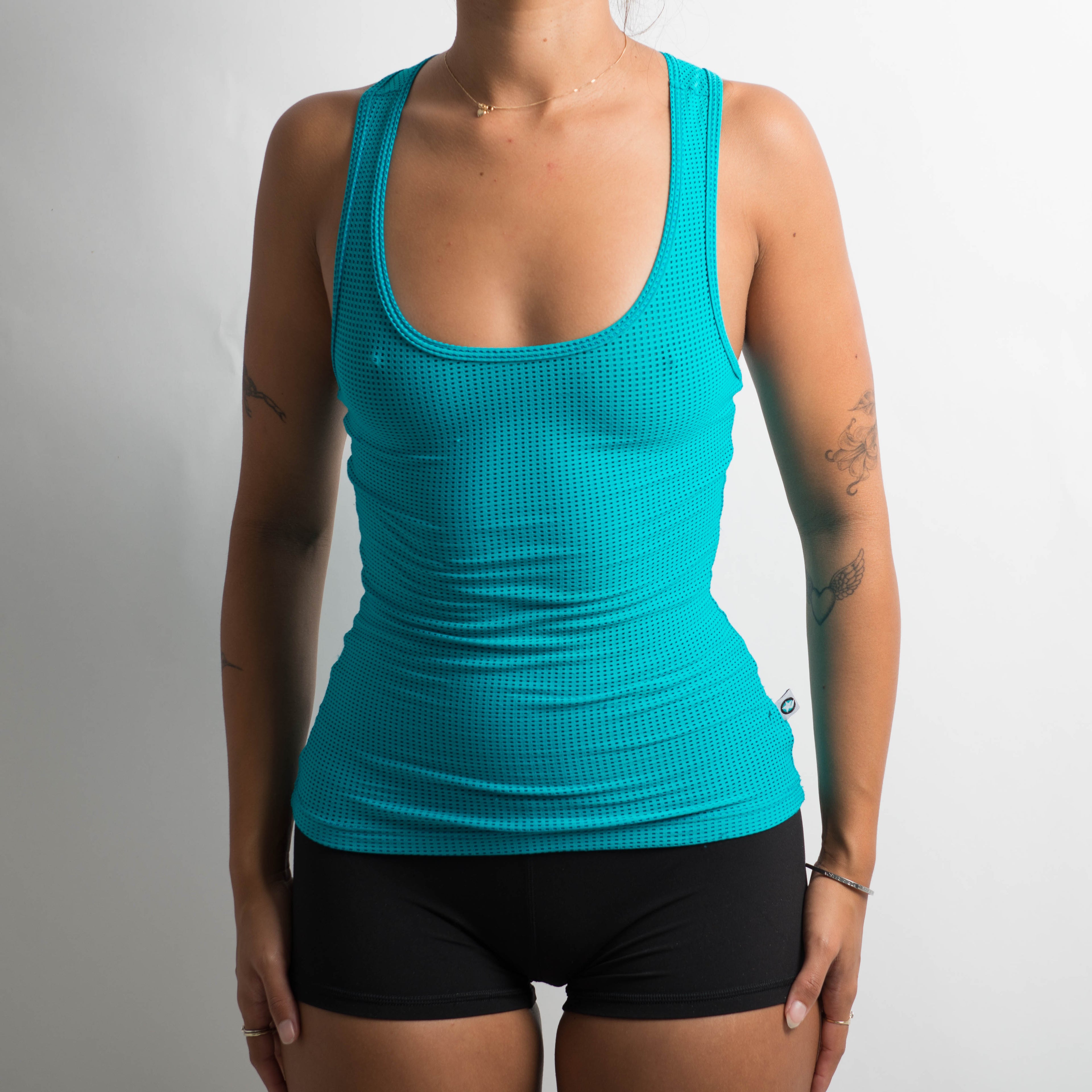 TURQUOISE ACTIVEWEAR TANK TOP