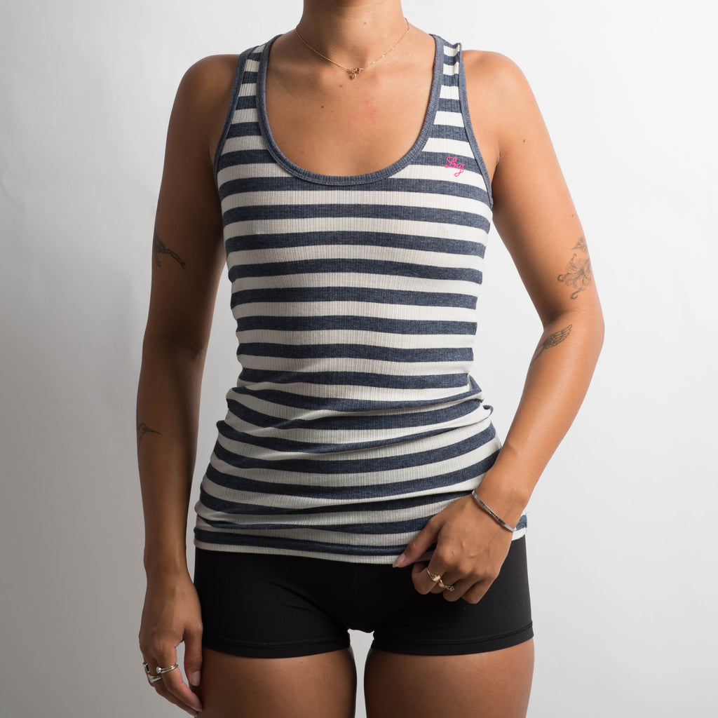 STRIPED COTTON TANK TOP