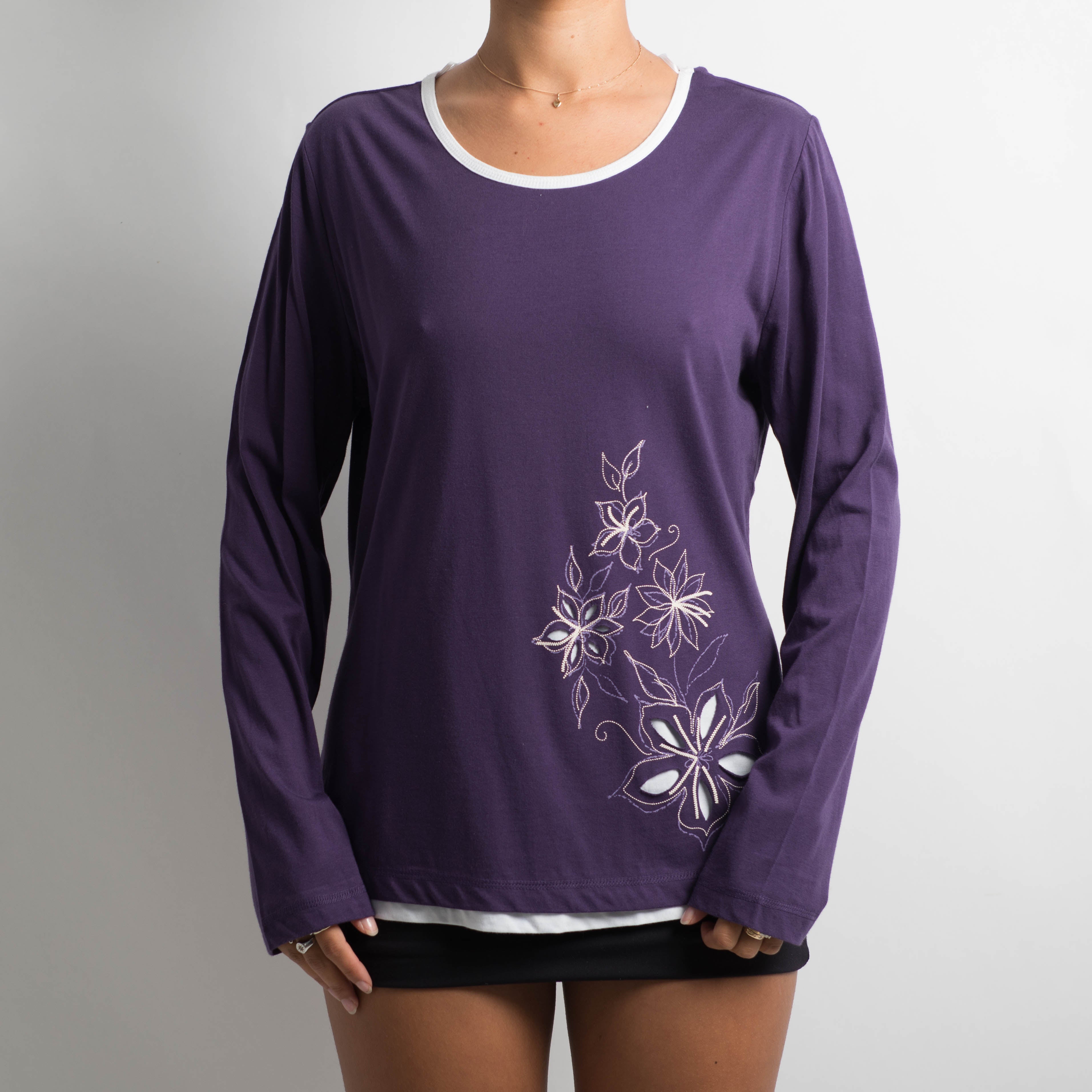 PURPLE LONG SLEEVE TOP