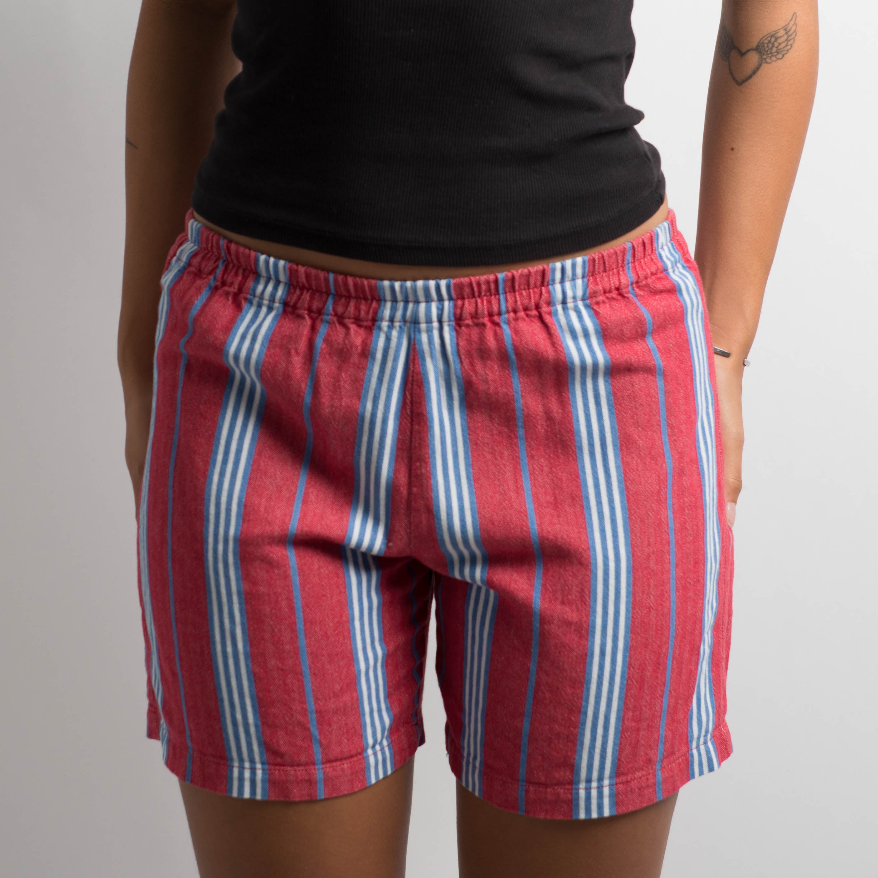 RED STRIPED SHORTS