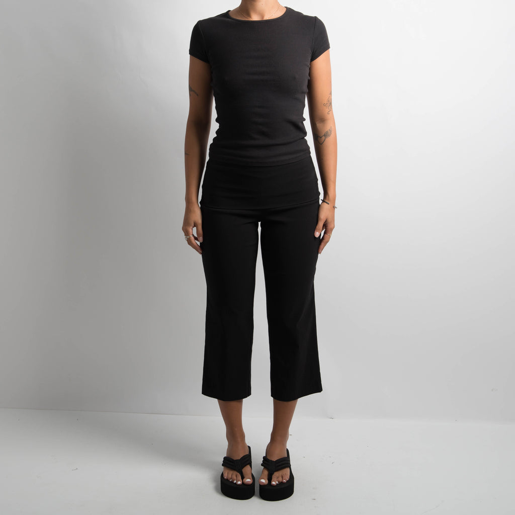 FOLD OVER CAPRI PANTS