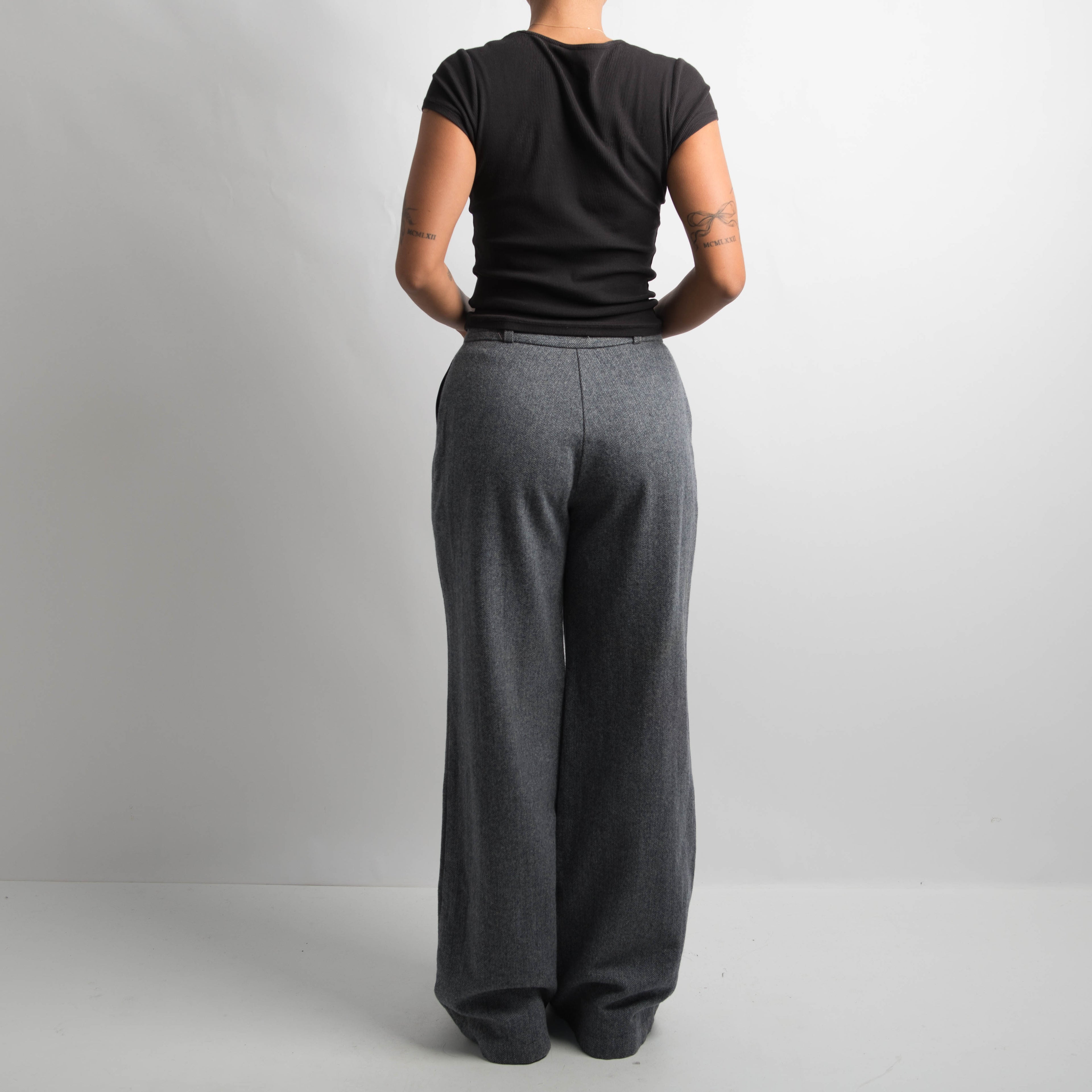 GREY WOOL TROUSERS
