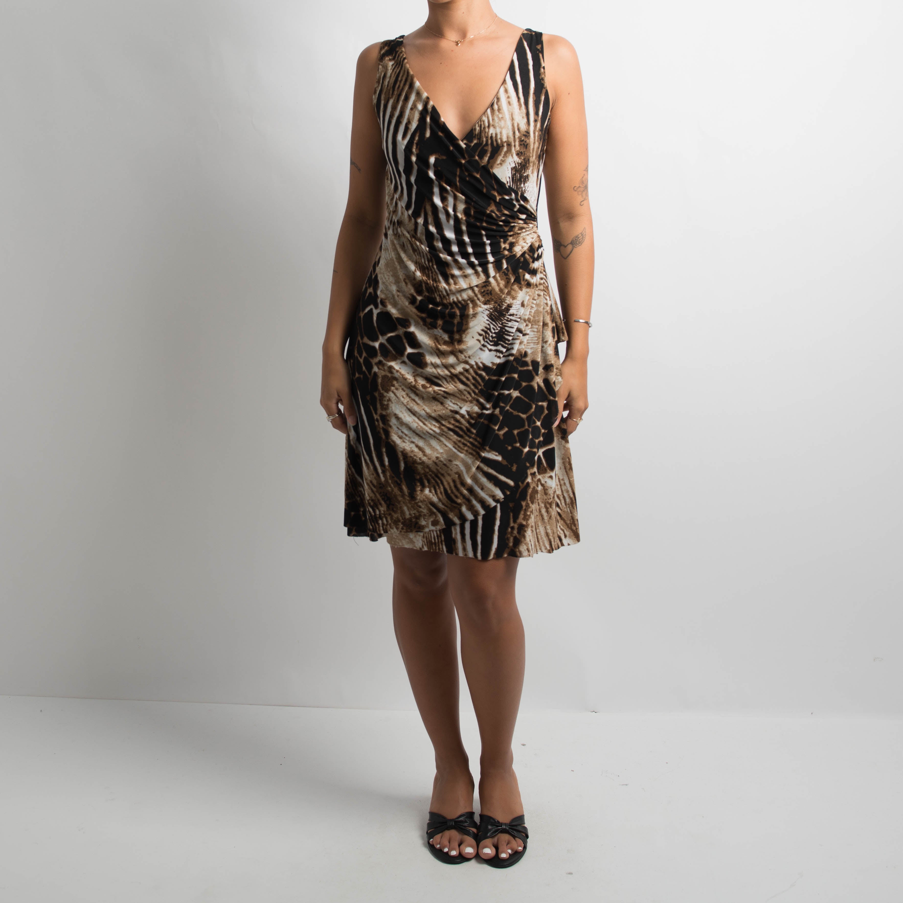 SLINKY ANIMAL PRINT DRESS
