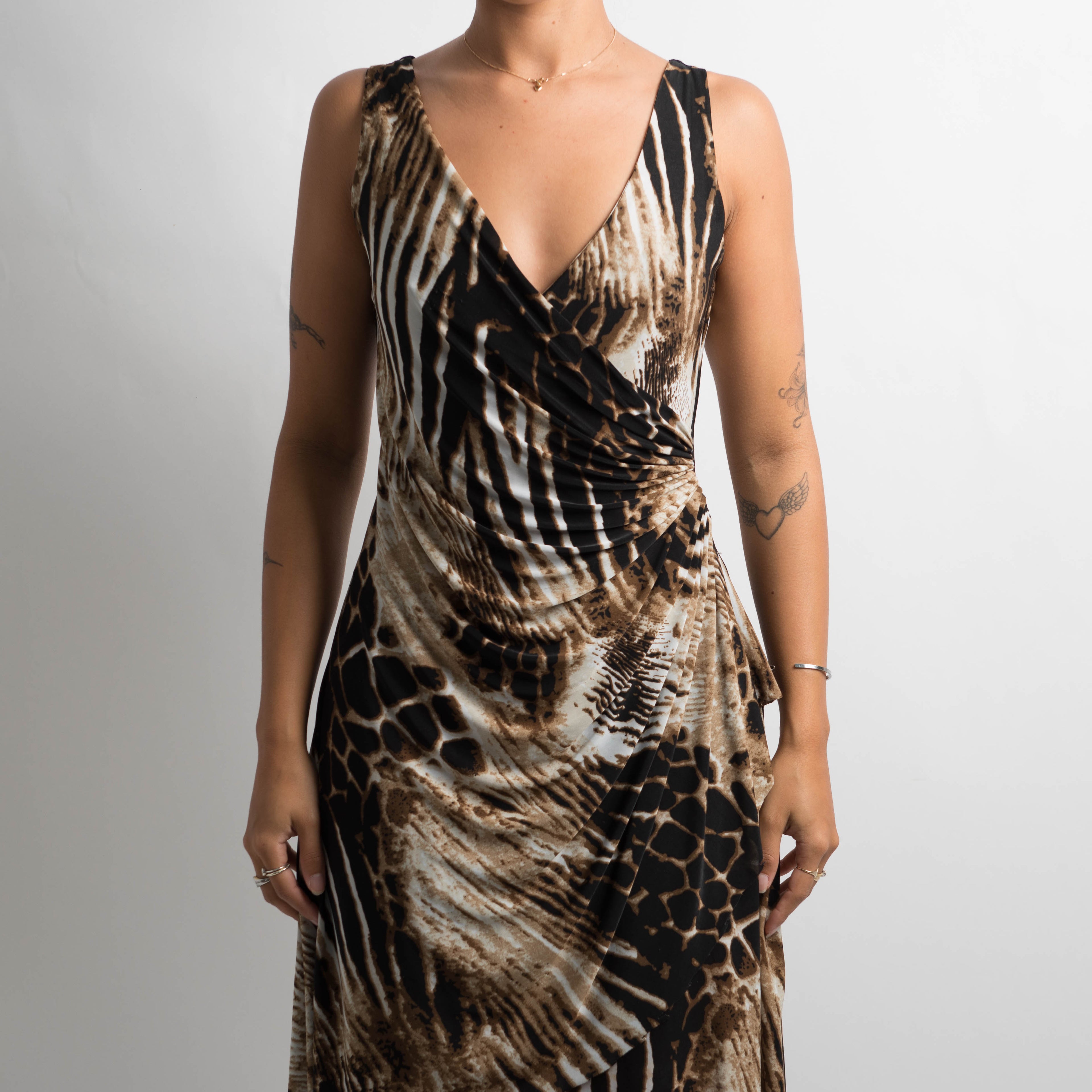 SLINKY ANIMAL PRINT DRESS