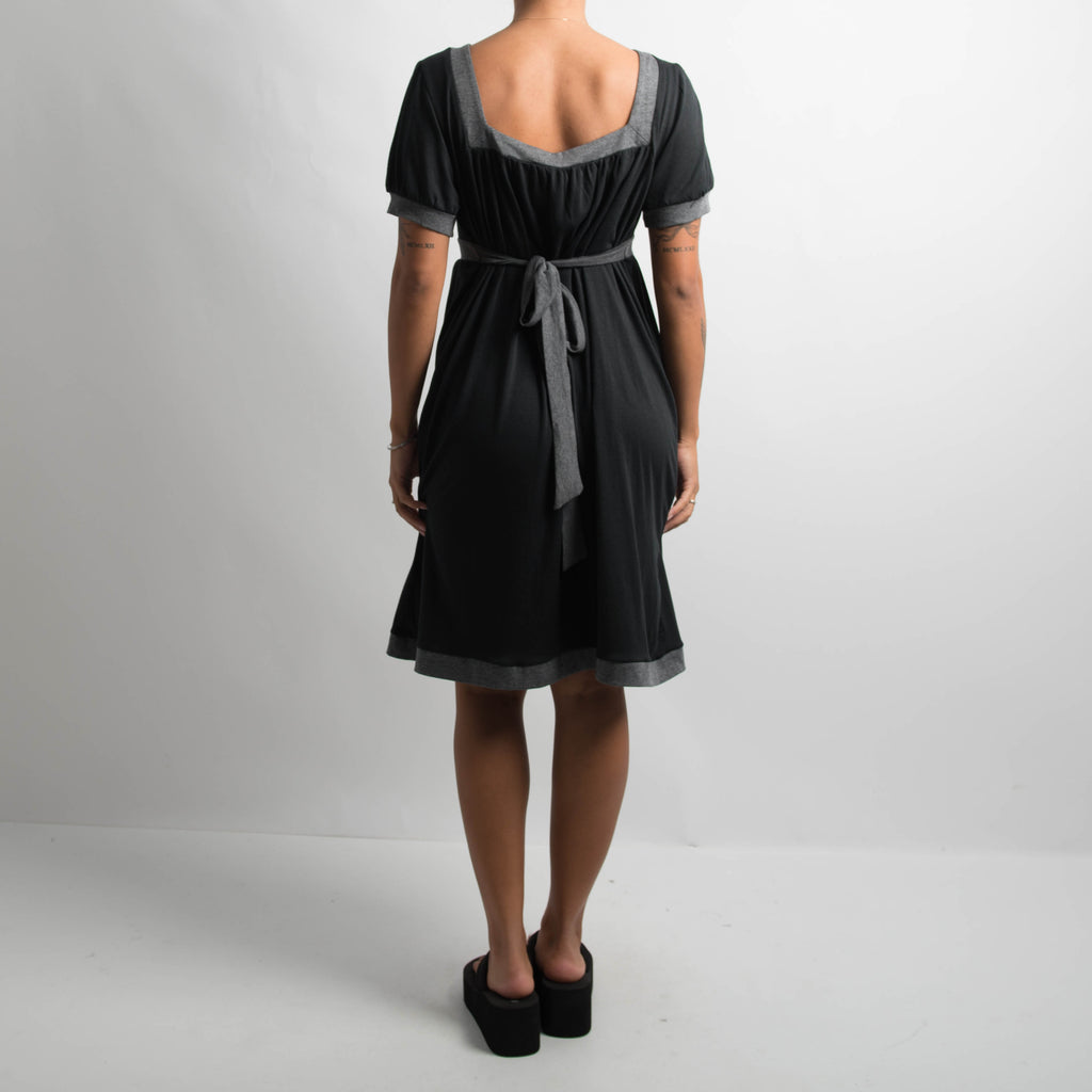 BLACK BABYDOLL DRESS