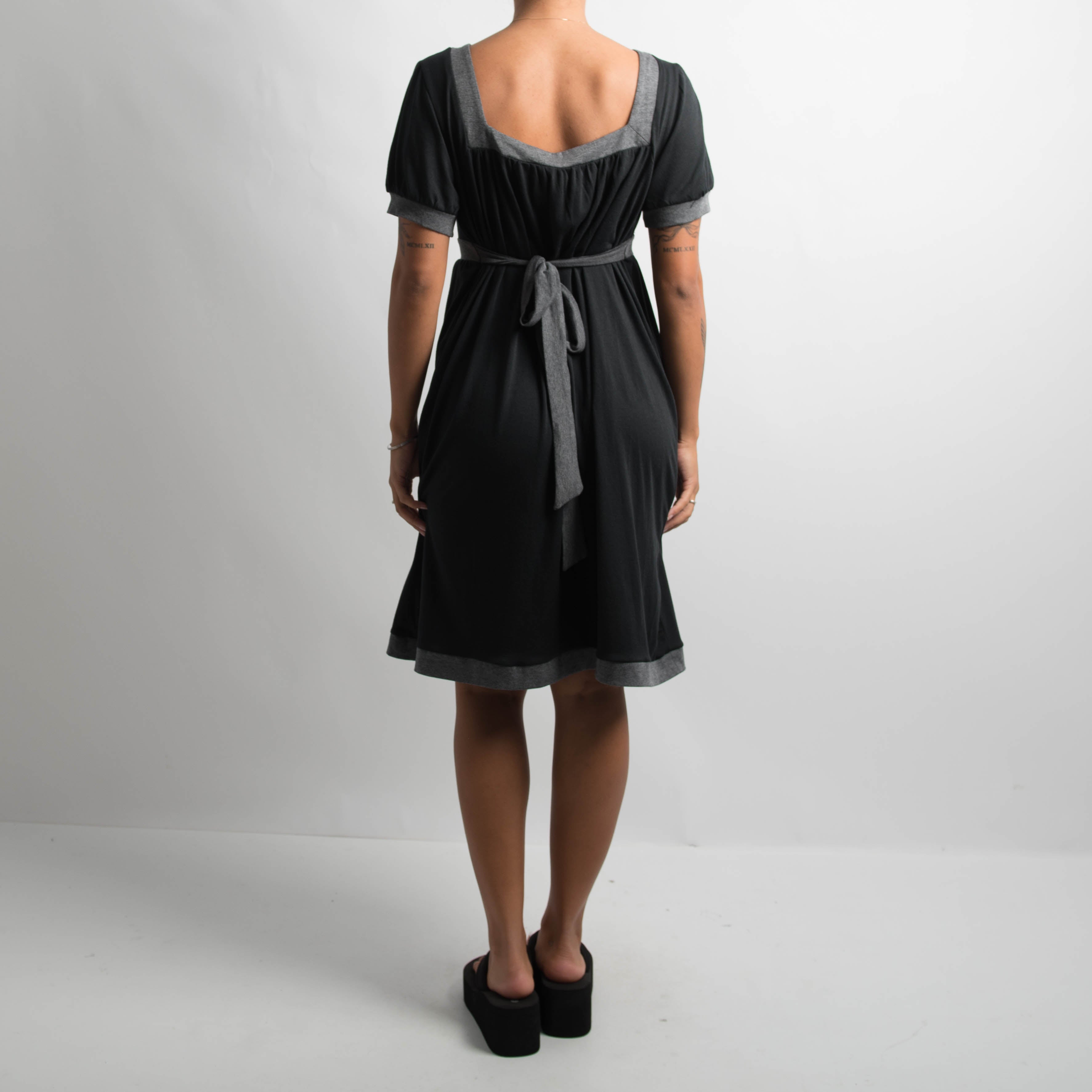 BLACK BABYDOLL DRESS