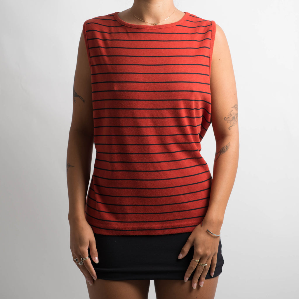 STRIPED SLEEVELESS TOP