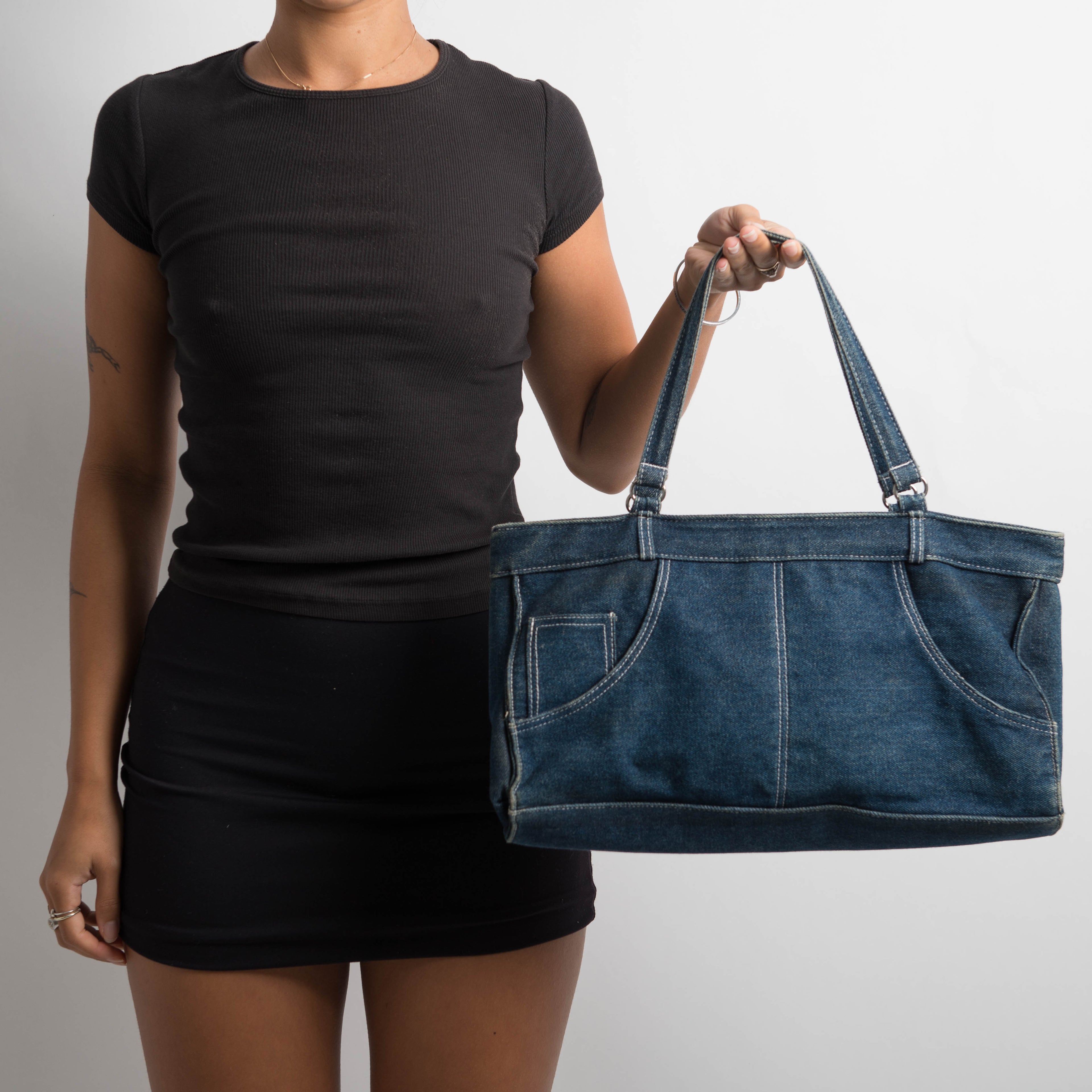 DENIM SHOULDER BAG