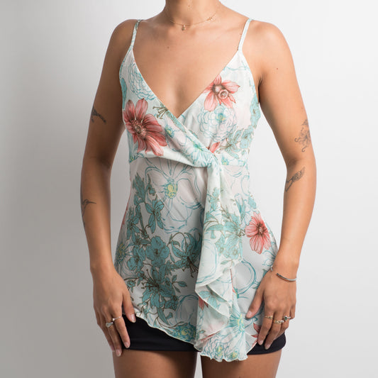 SHEER FLORAL CAMISOLE