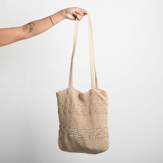 BEIGE CROCHET BAG