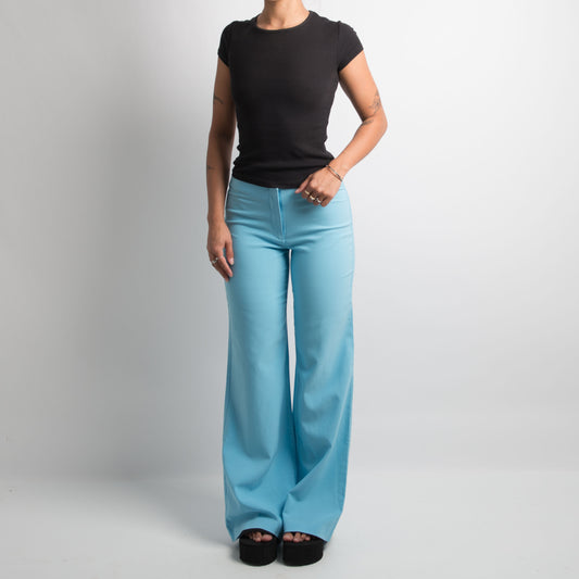 BLUE FLARED TROUSERS