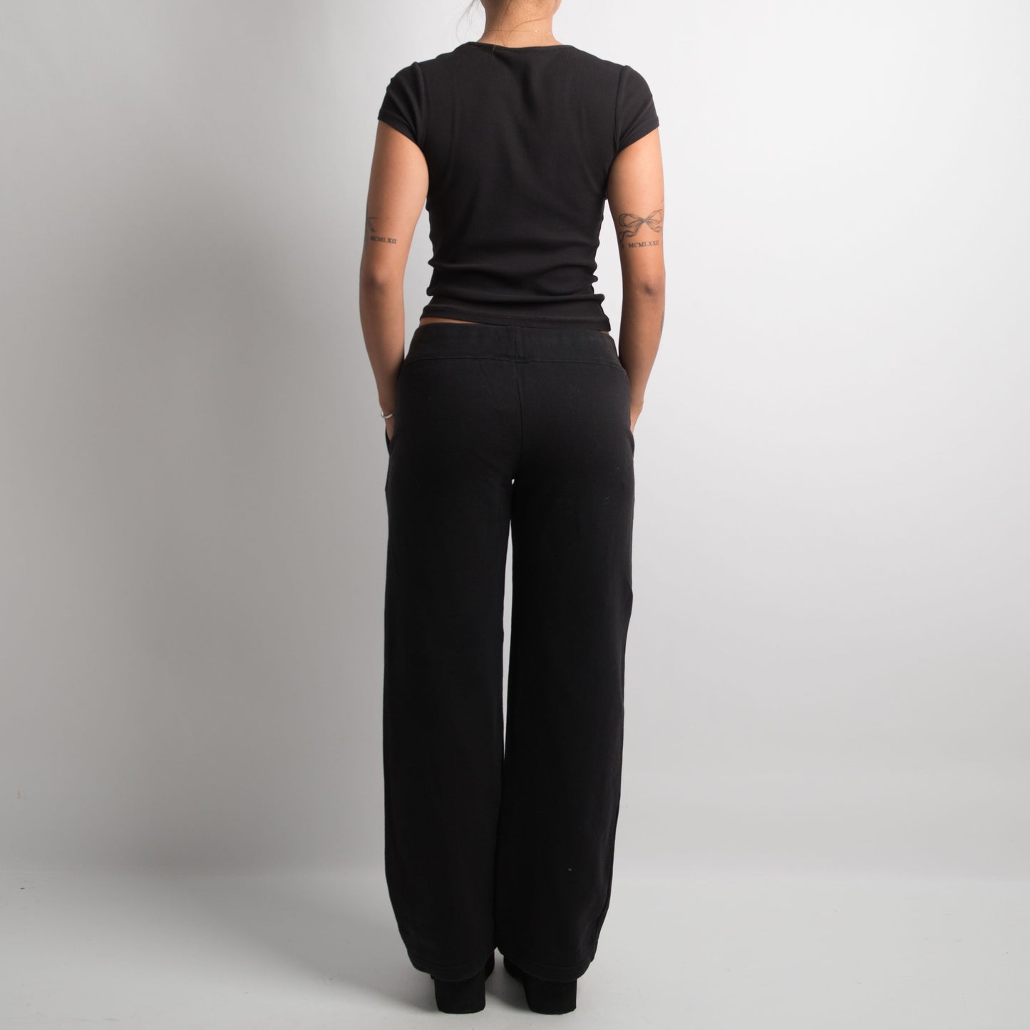 PANTALON DE SURVÊTEMENT EN POLAIRE NOIR