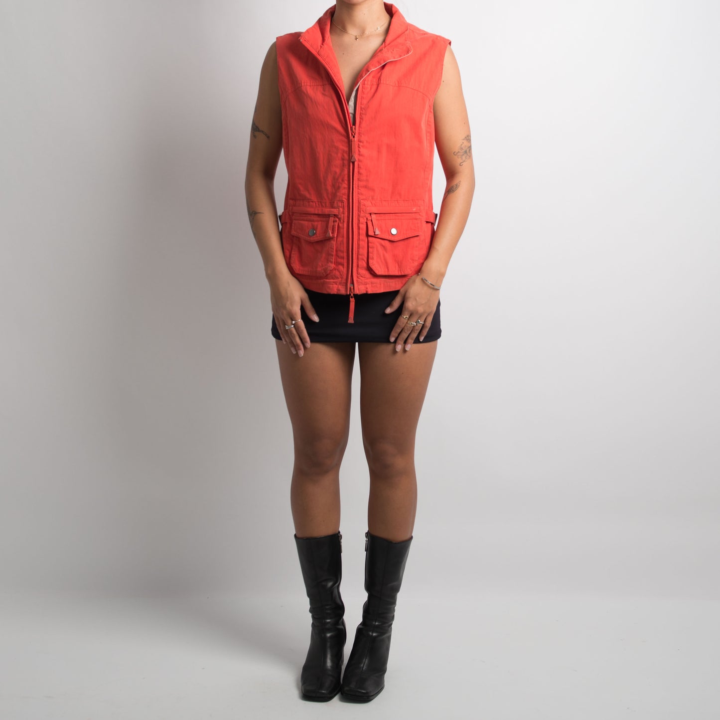 BLOOD ORANGE UTILITY GILET