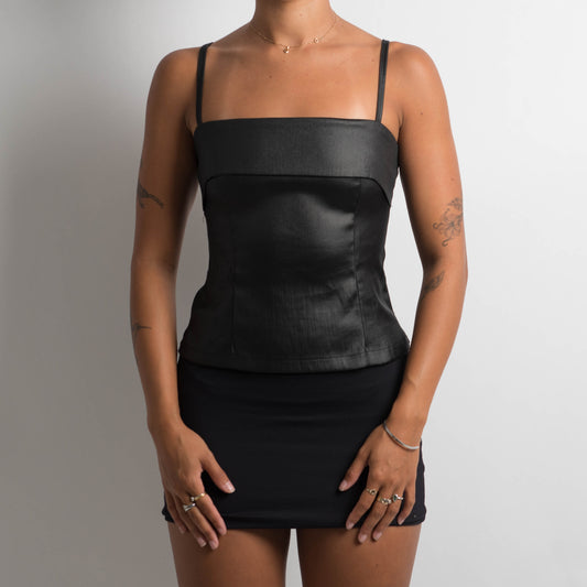 BLACK METALLIC CAMISOLE