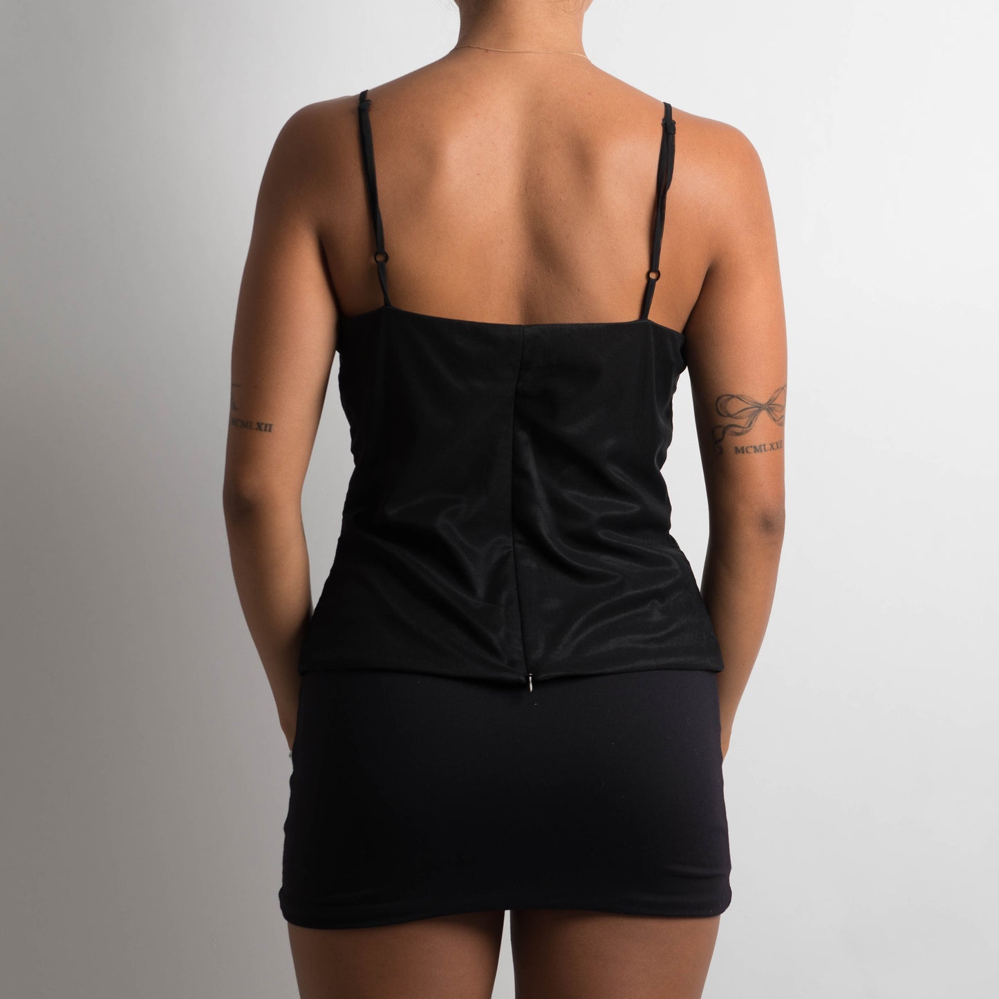 BEADED BLACK CAMISOLE