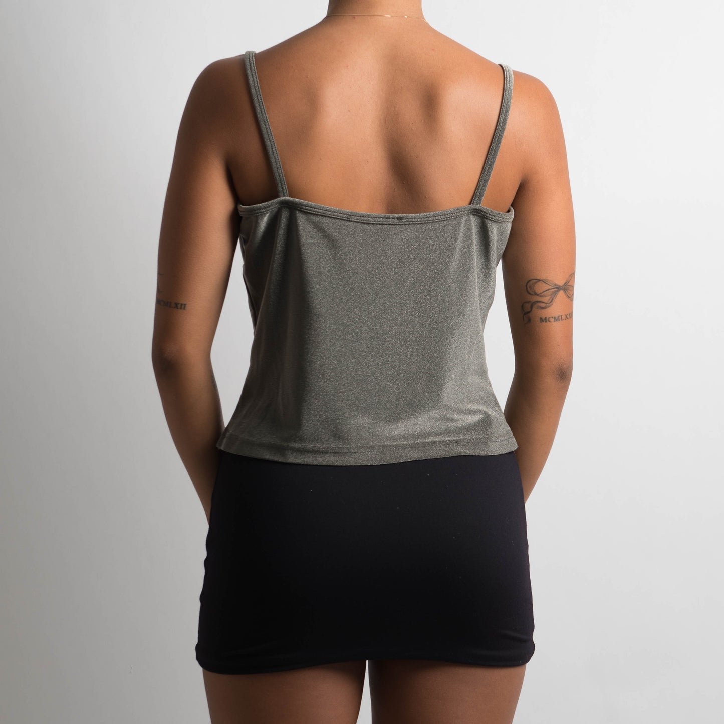 SILVER METALLIC CAMISOLE