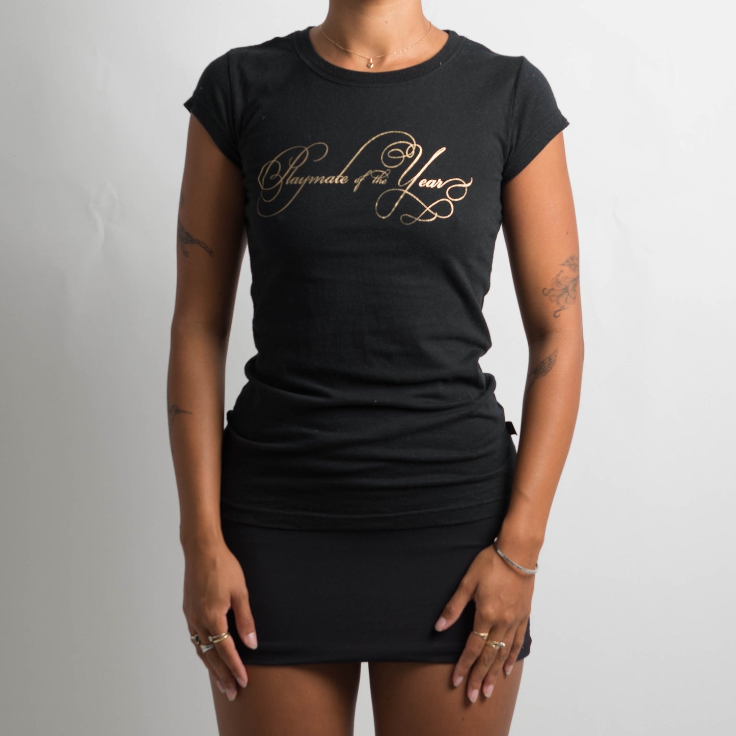 BLACK PLAYBOY BABY TEE