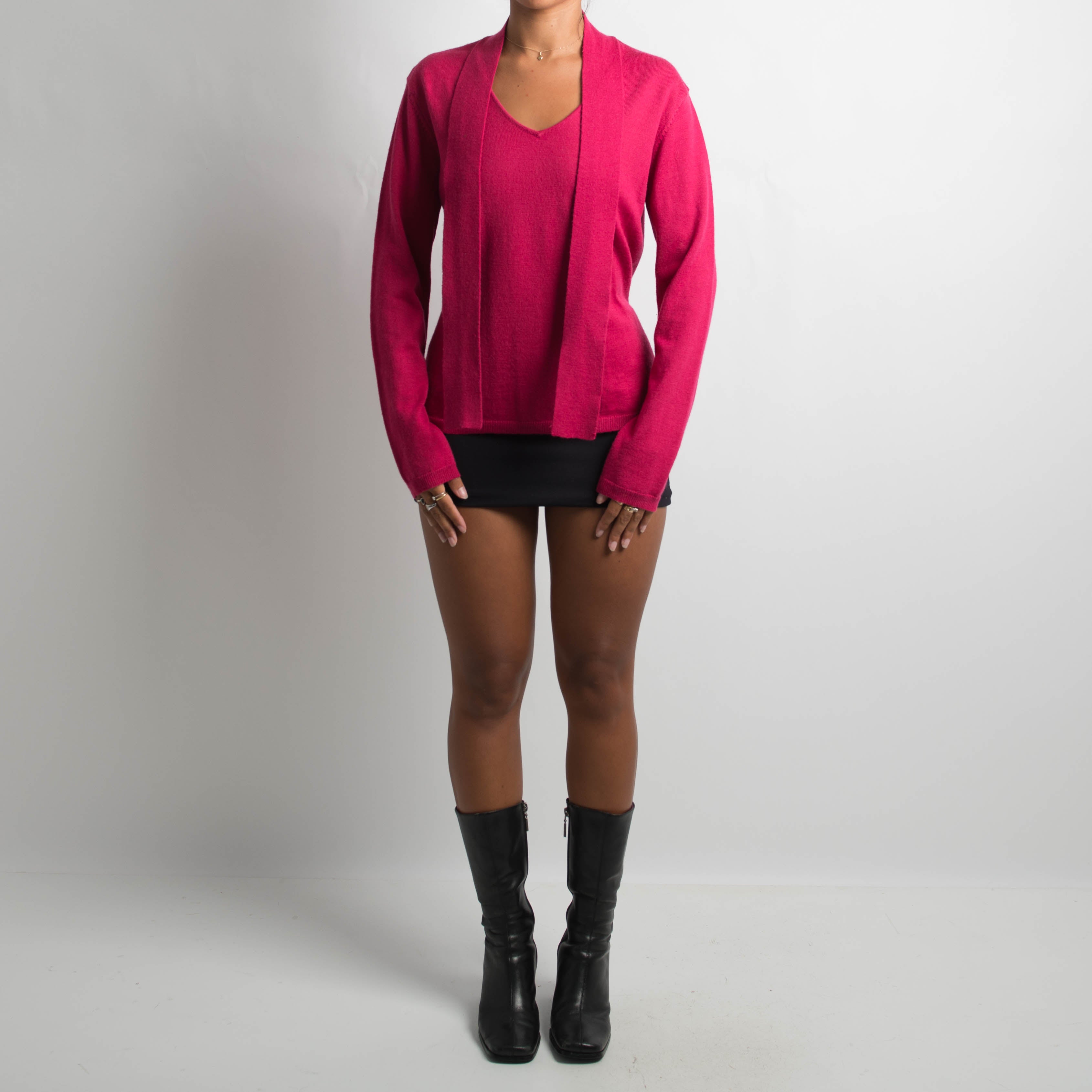 PINK WOOL LONG SLEEVE
