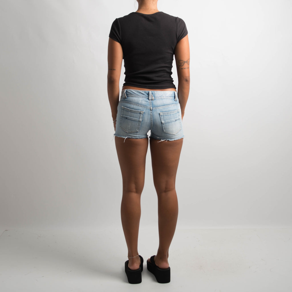 DENIM MINI SHORTS