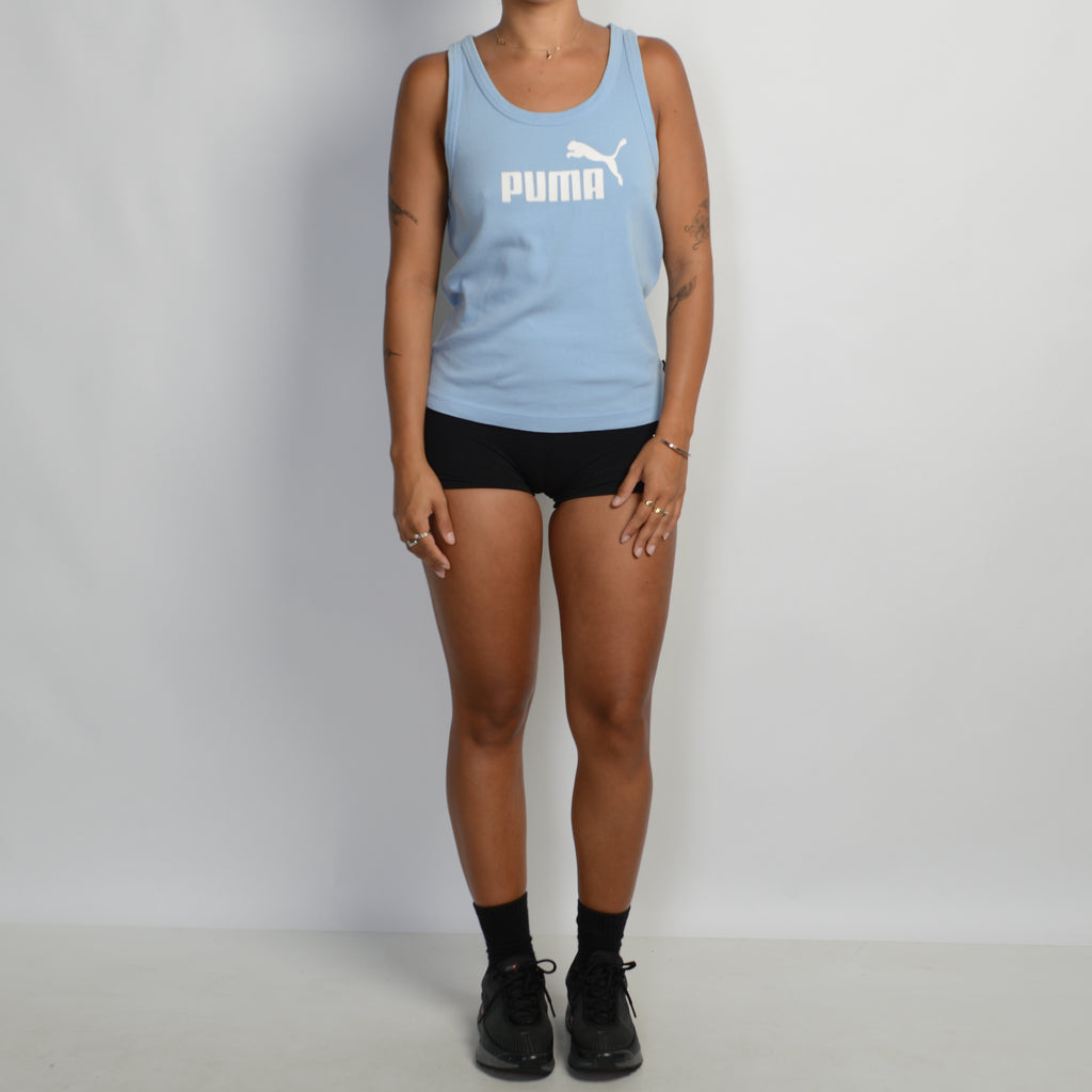 BLUE COTTON TANK TOP