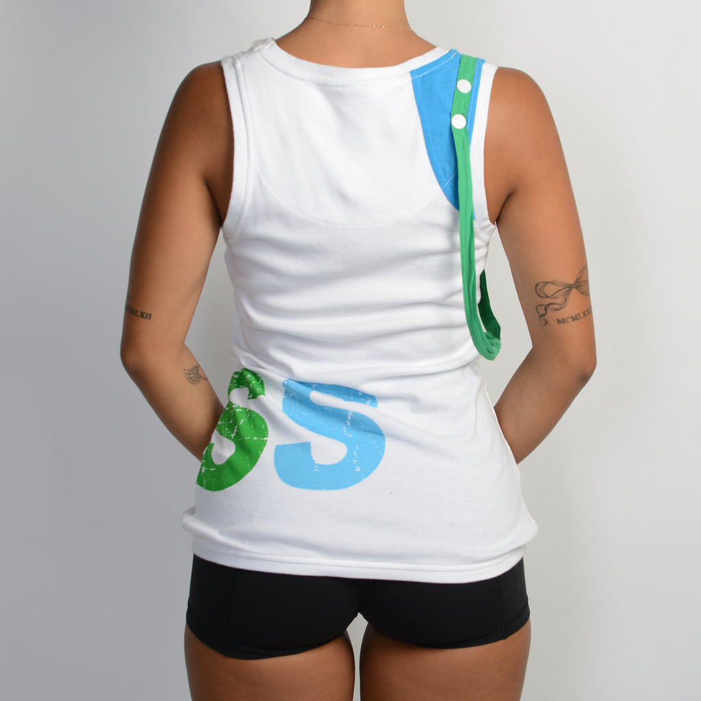 WHITE COTTON TANK TOP