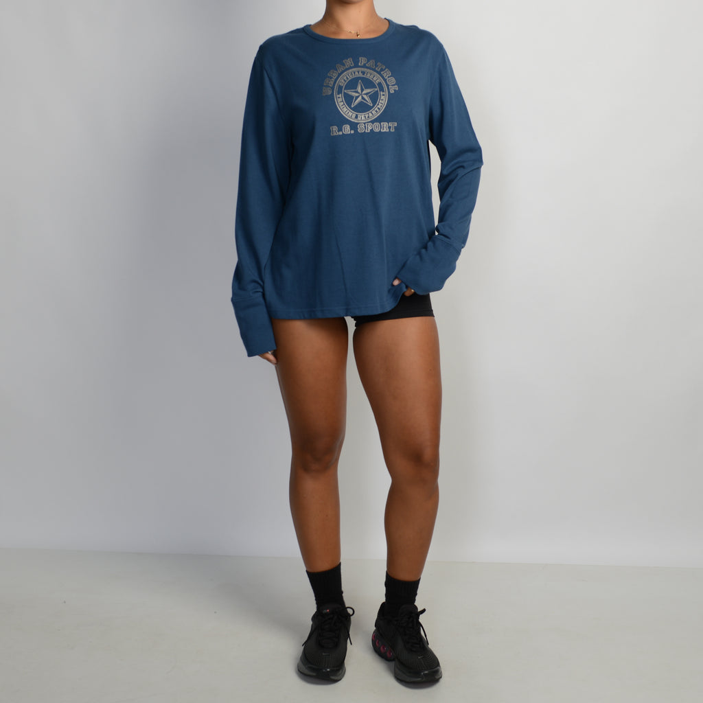 NAVY LONG SLEEVE TOP