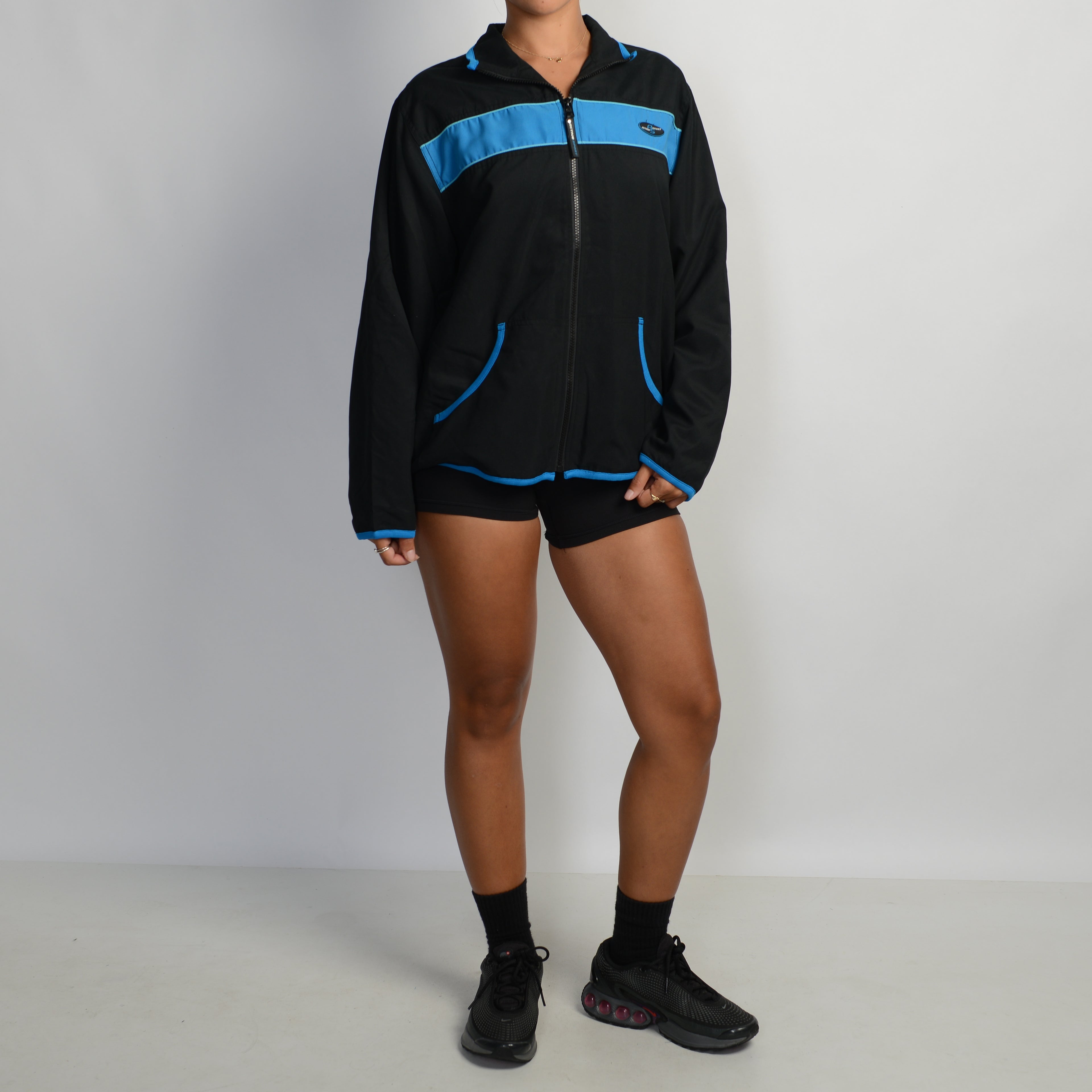 BLUE CONTRAST SPRAY JACKET