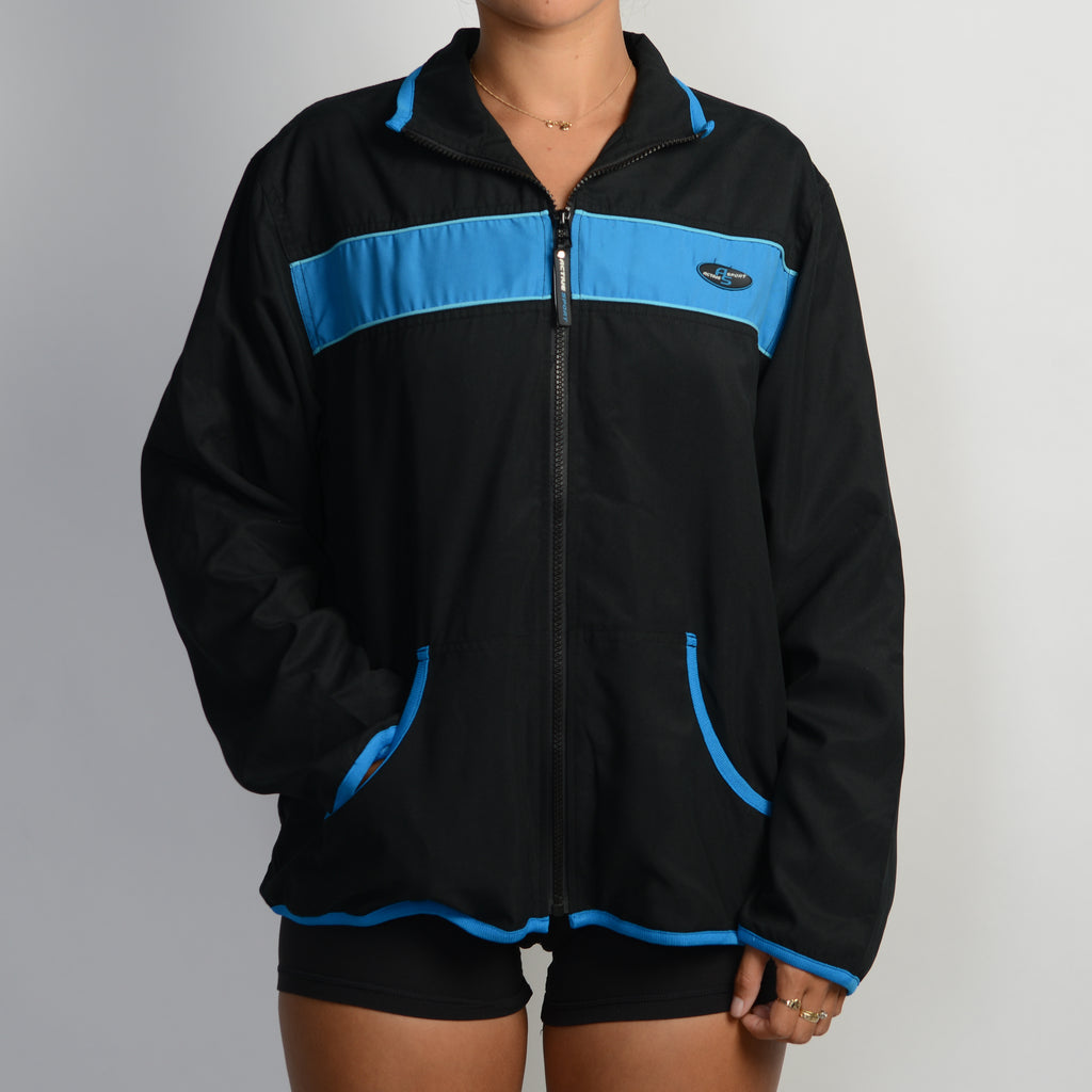 BLUE CONTRAST SPRAY JACKET