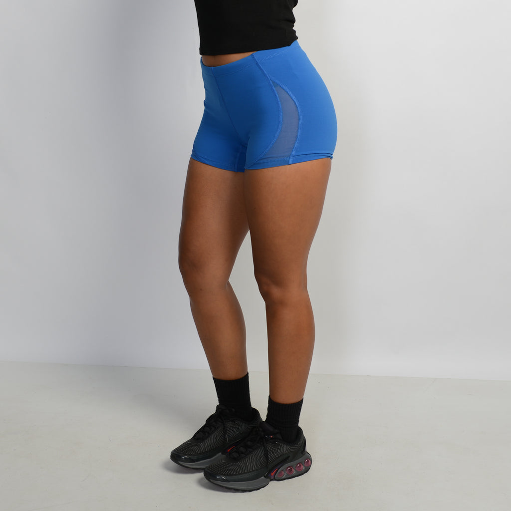 BLUE BIKE SHORTS