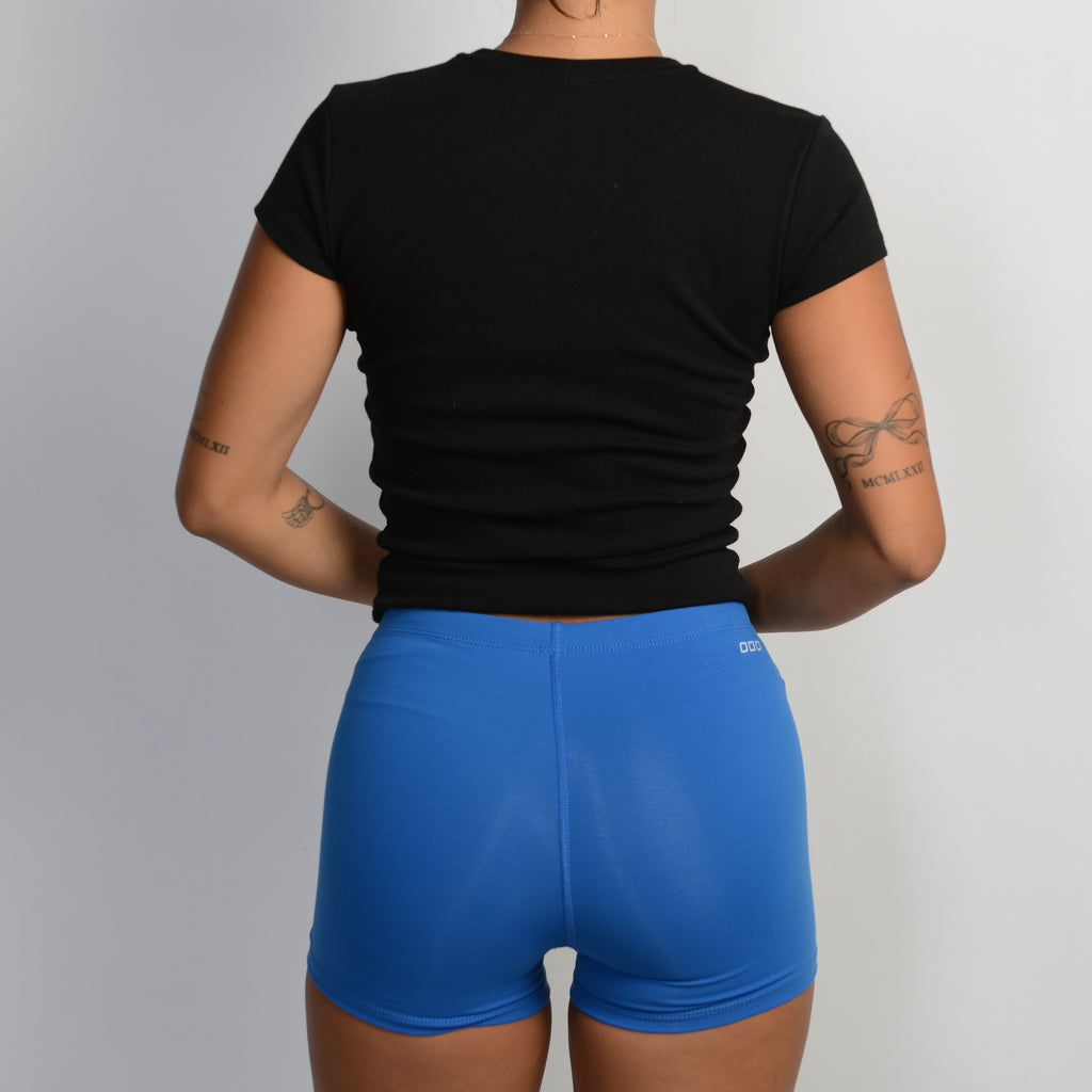 BLUE BIKE SHORTS