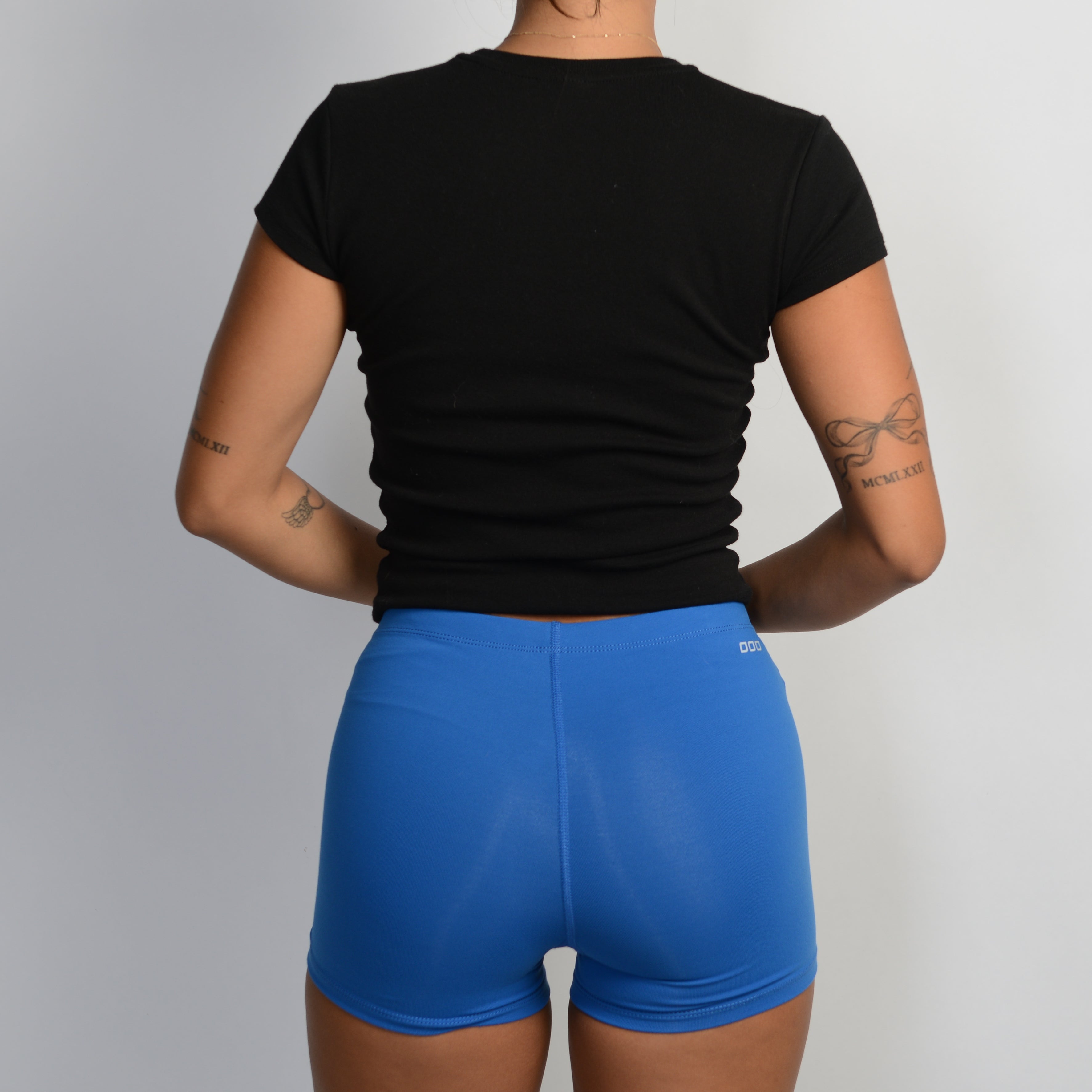 BLUE BIKE SHORTS