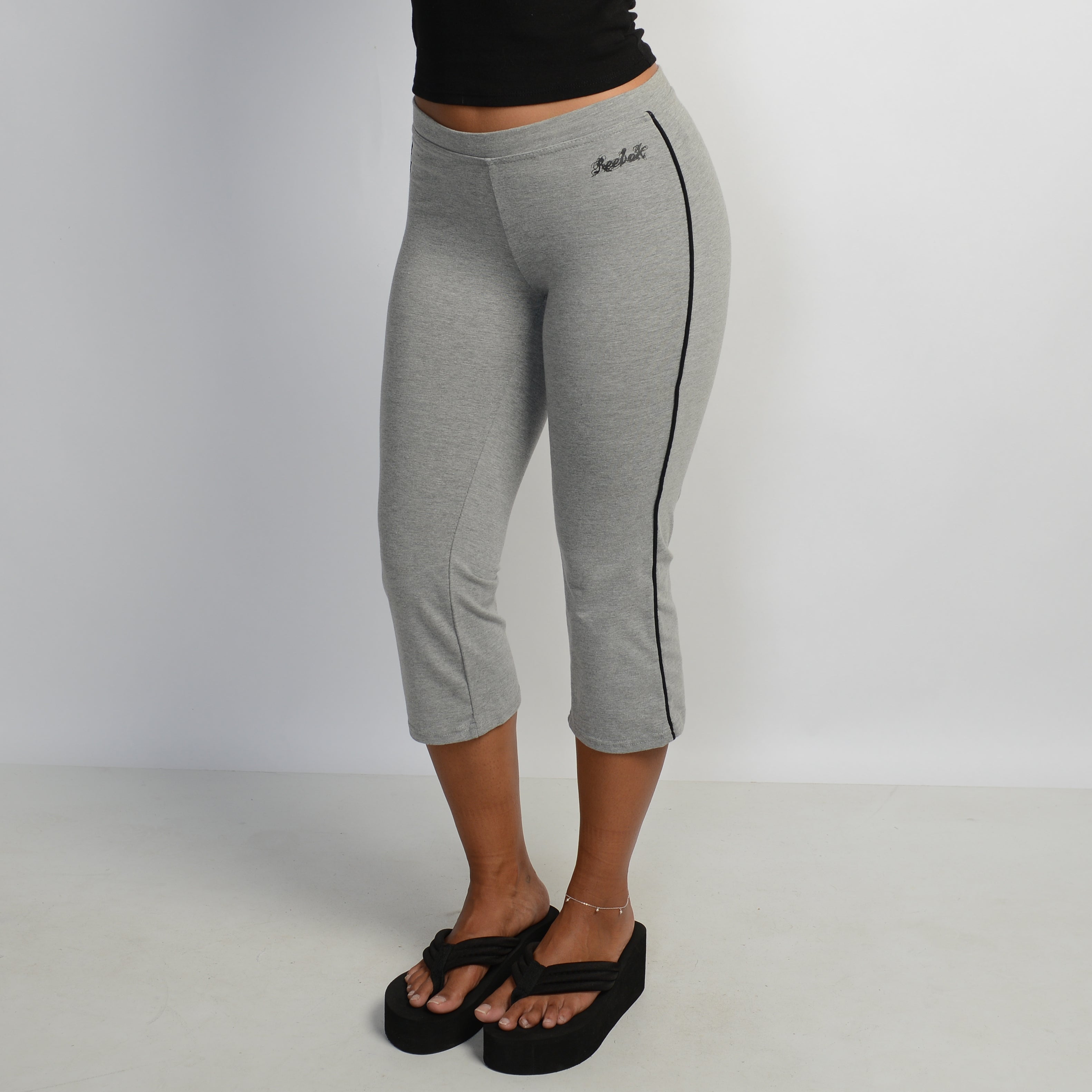 GREY CAPRI COTTON TIGHTS