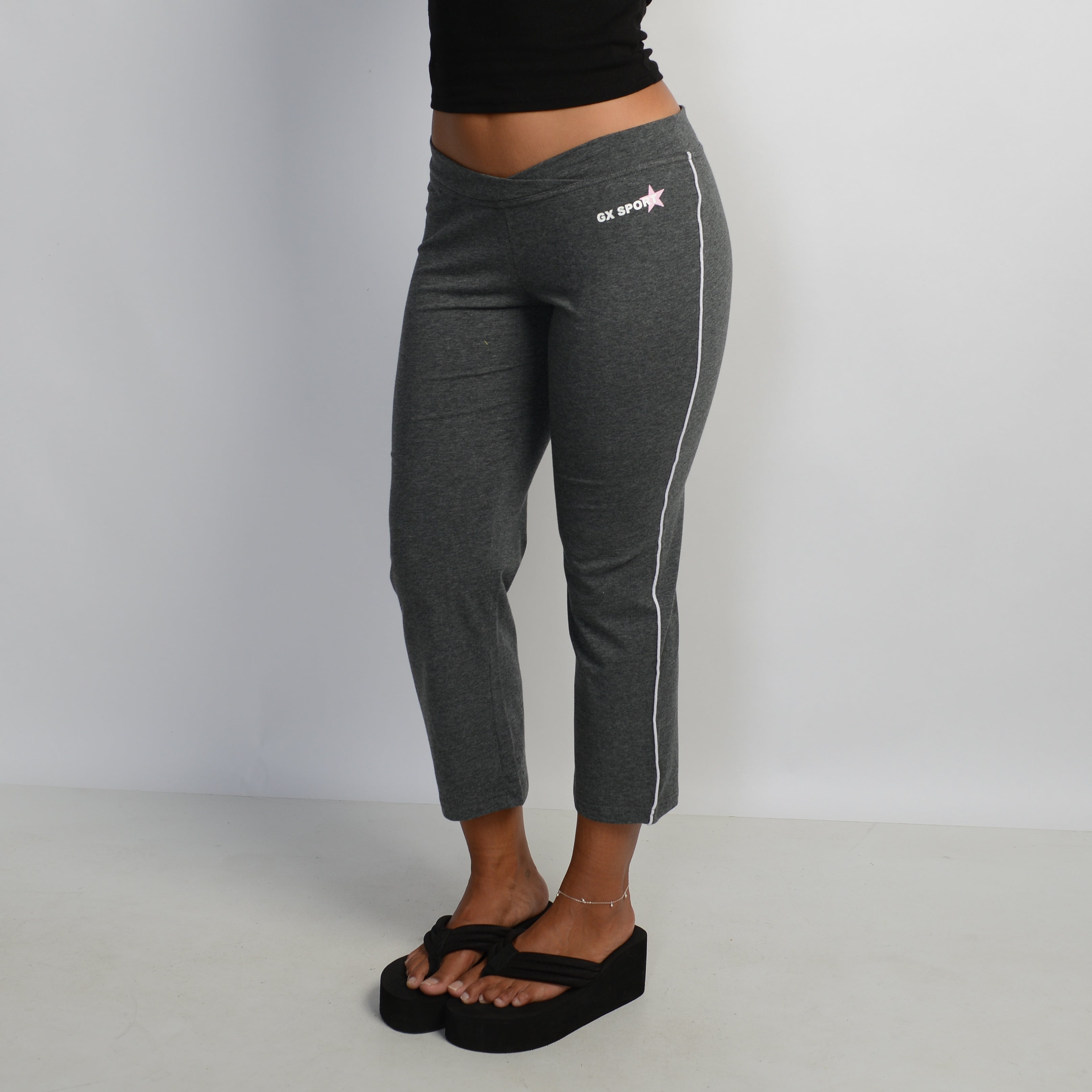 GREY CAPRI COTTON TIGHTS