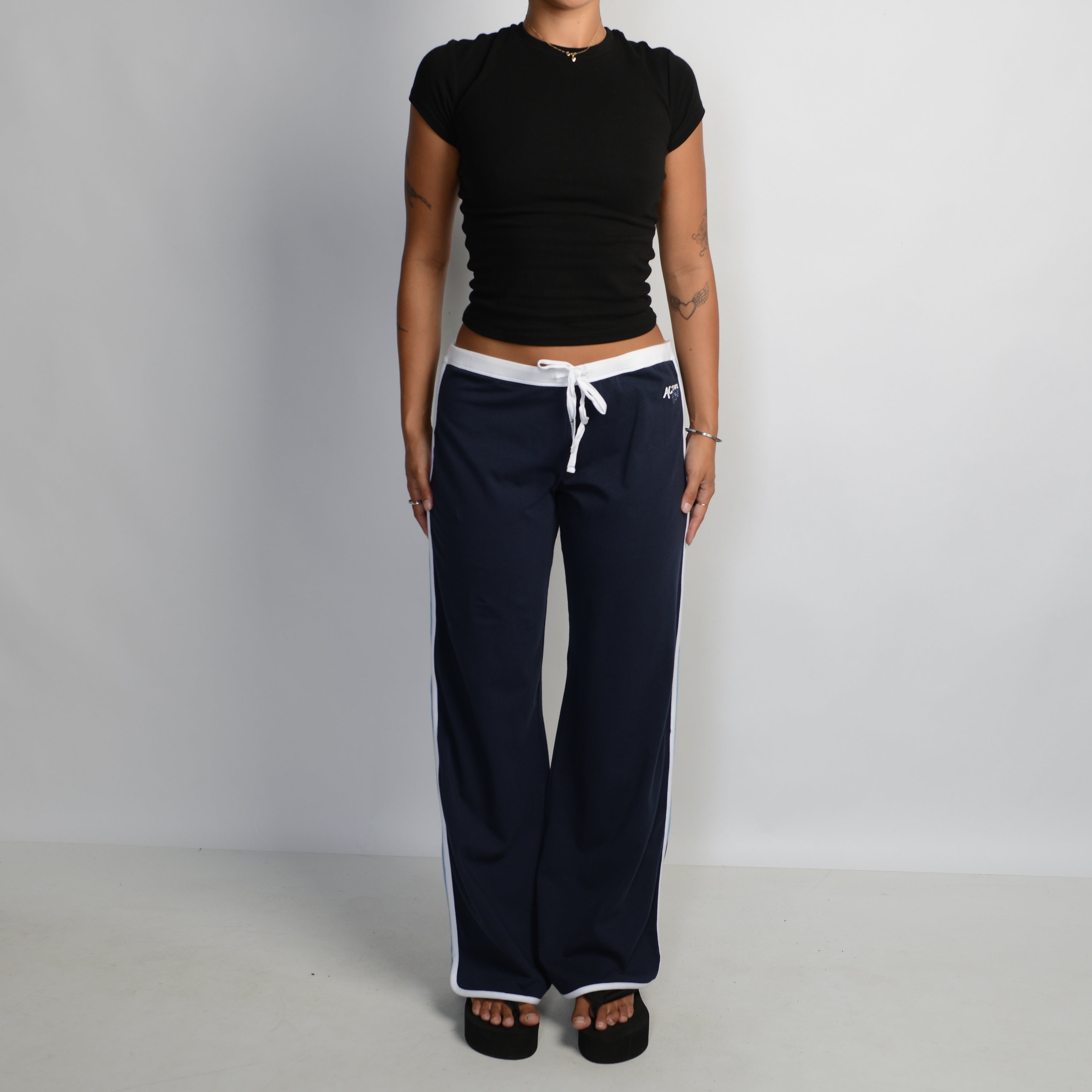 NAVY FLARE LOUNGE PANTS