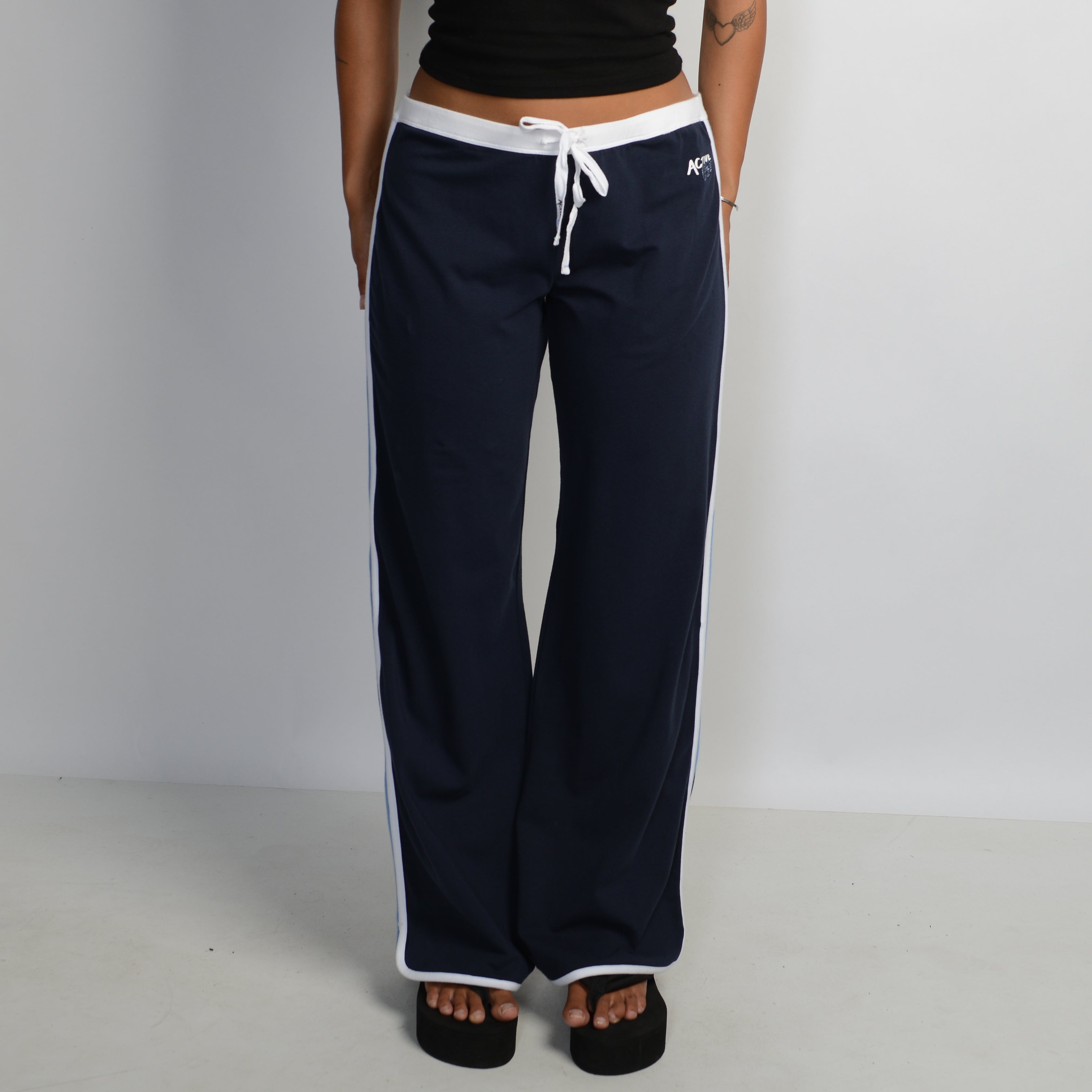 NAVY FLARE LOUNGE PANTS